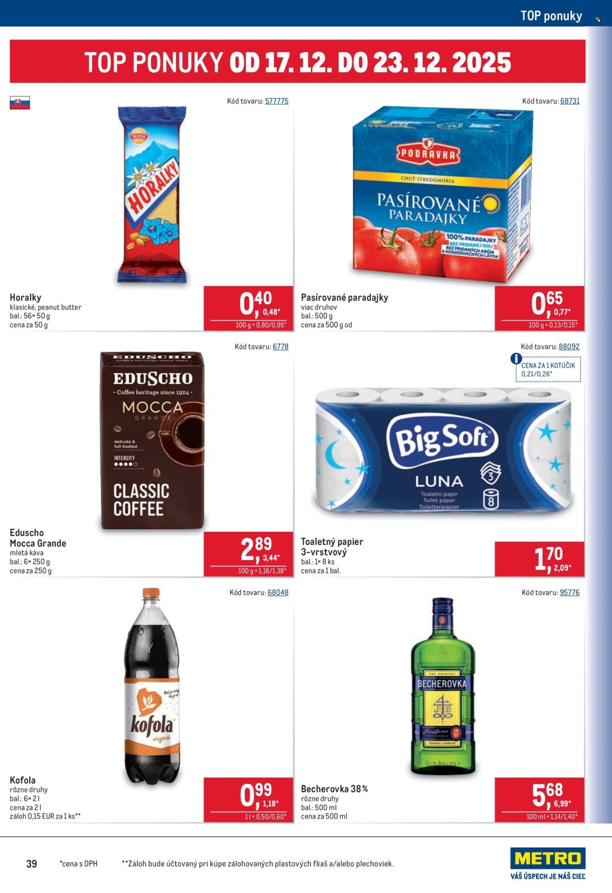 METRO leták - Maloobchod (2025-12-10 - 2025-12-31) | 39