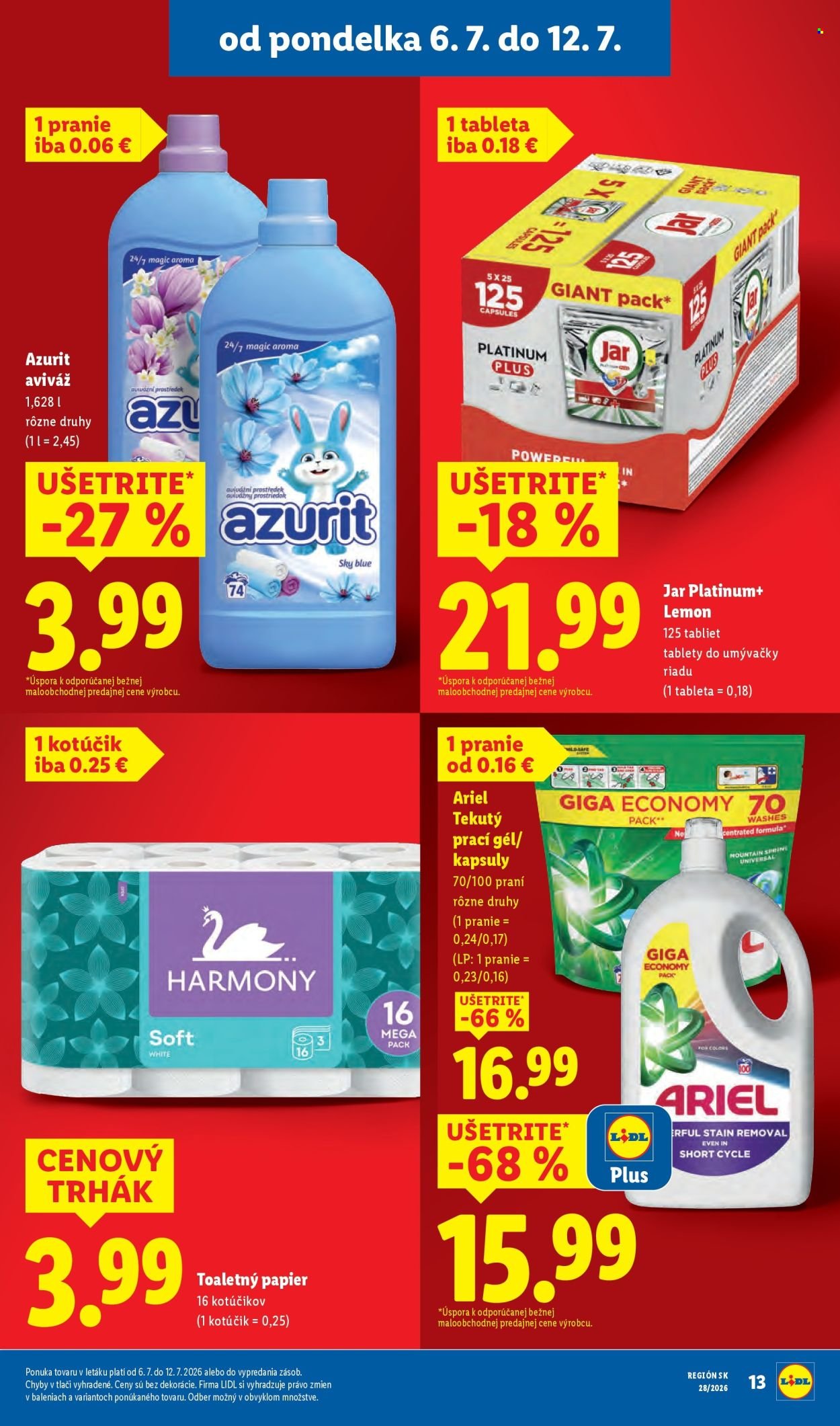 LIDL leták - Od pondelka 6.7.2026