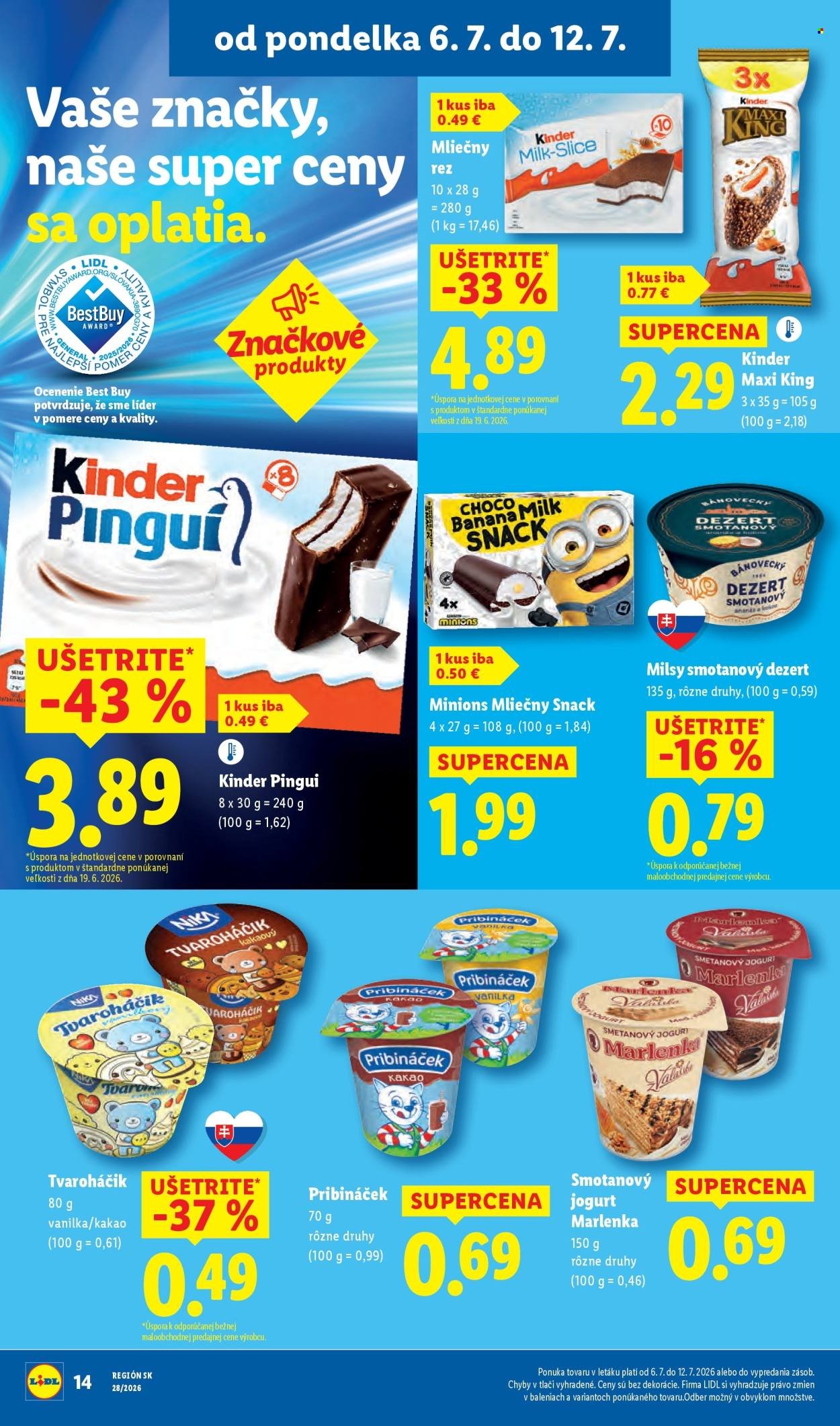 LIDL leták - Od pondelka 6.7.2026