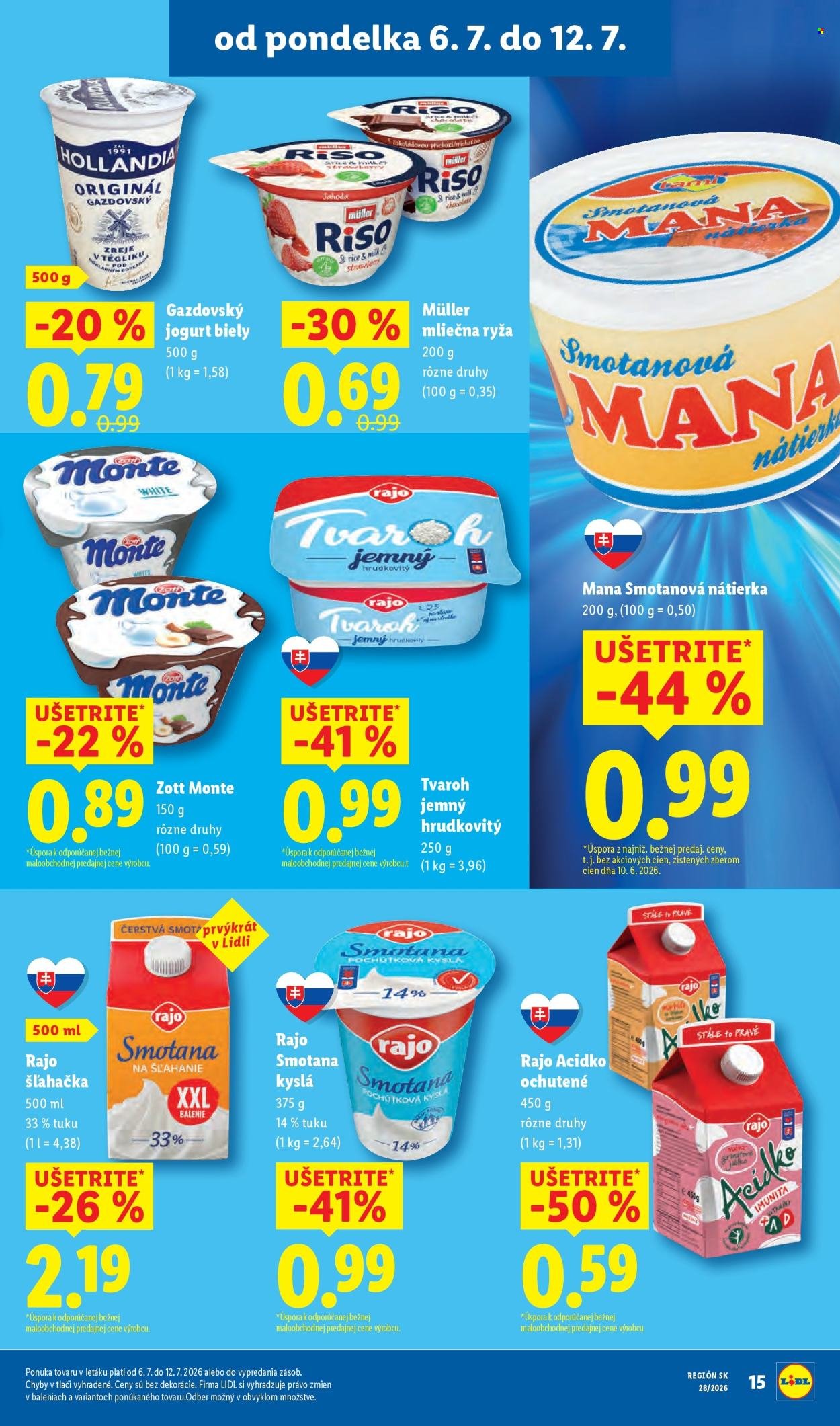 LIDL leták - Od pondelka 6.7.2026