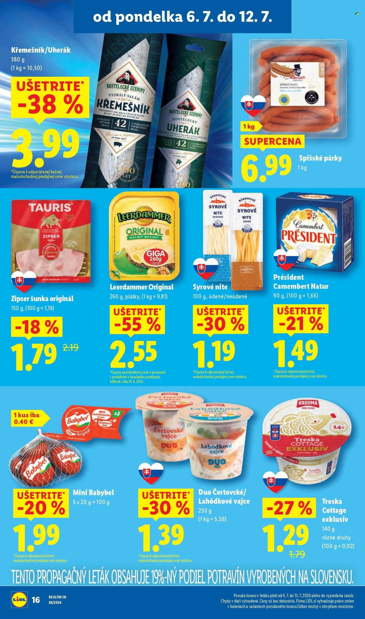 LIDL leták - Od pondelka 6.7.2026