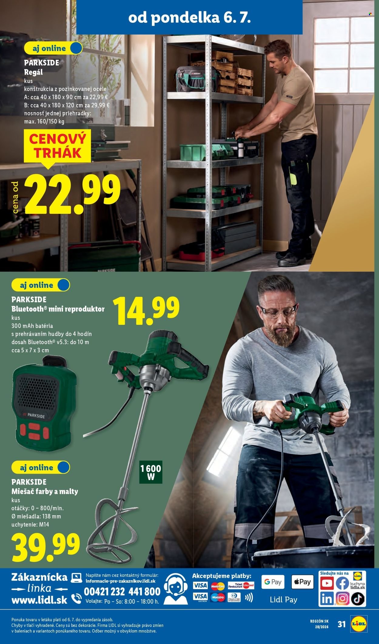 LIDL leták - Od pondelka 6.7.2026