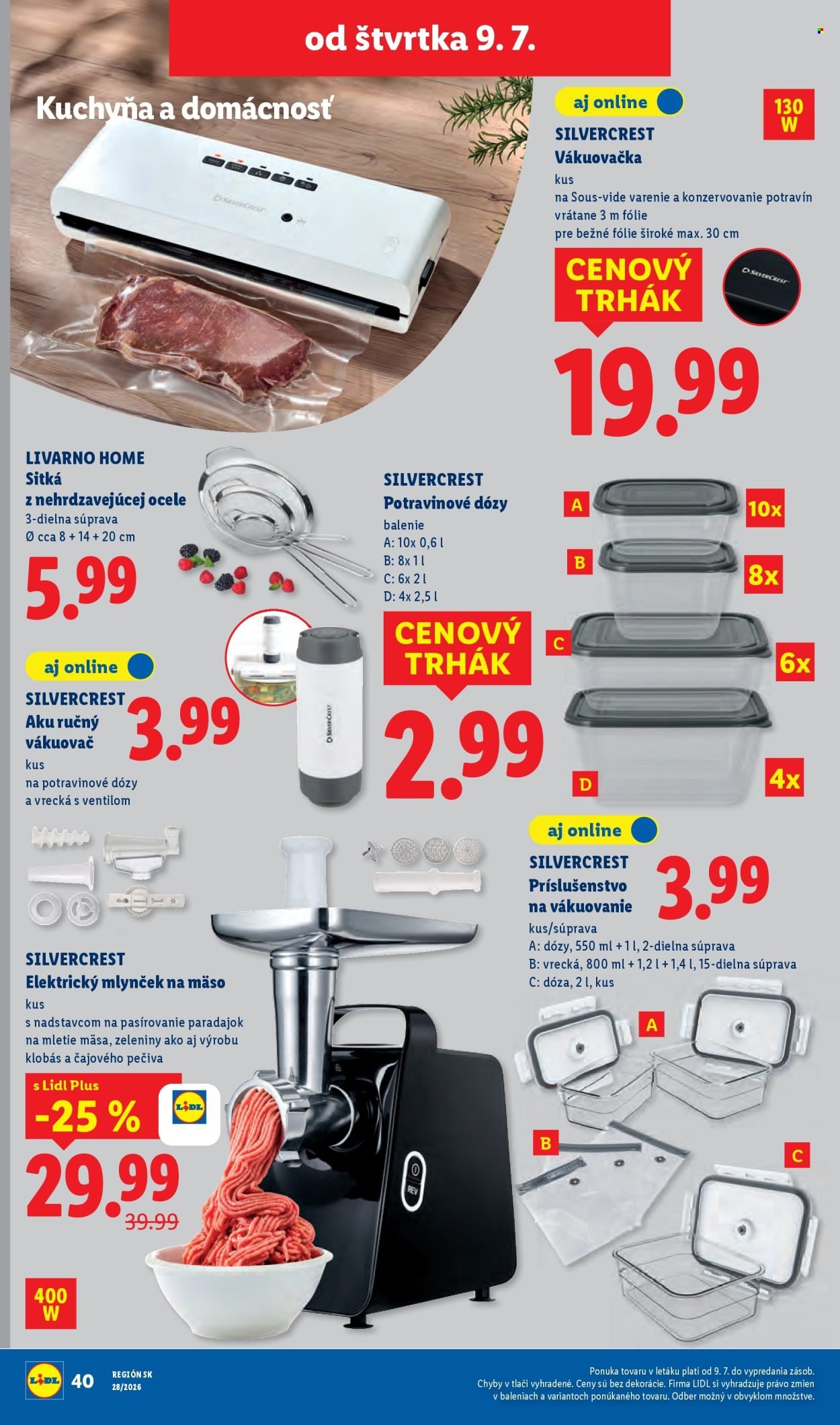 LIDL leták - Od pondelka 6.7.2026