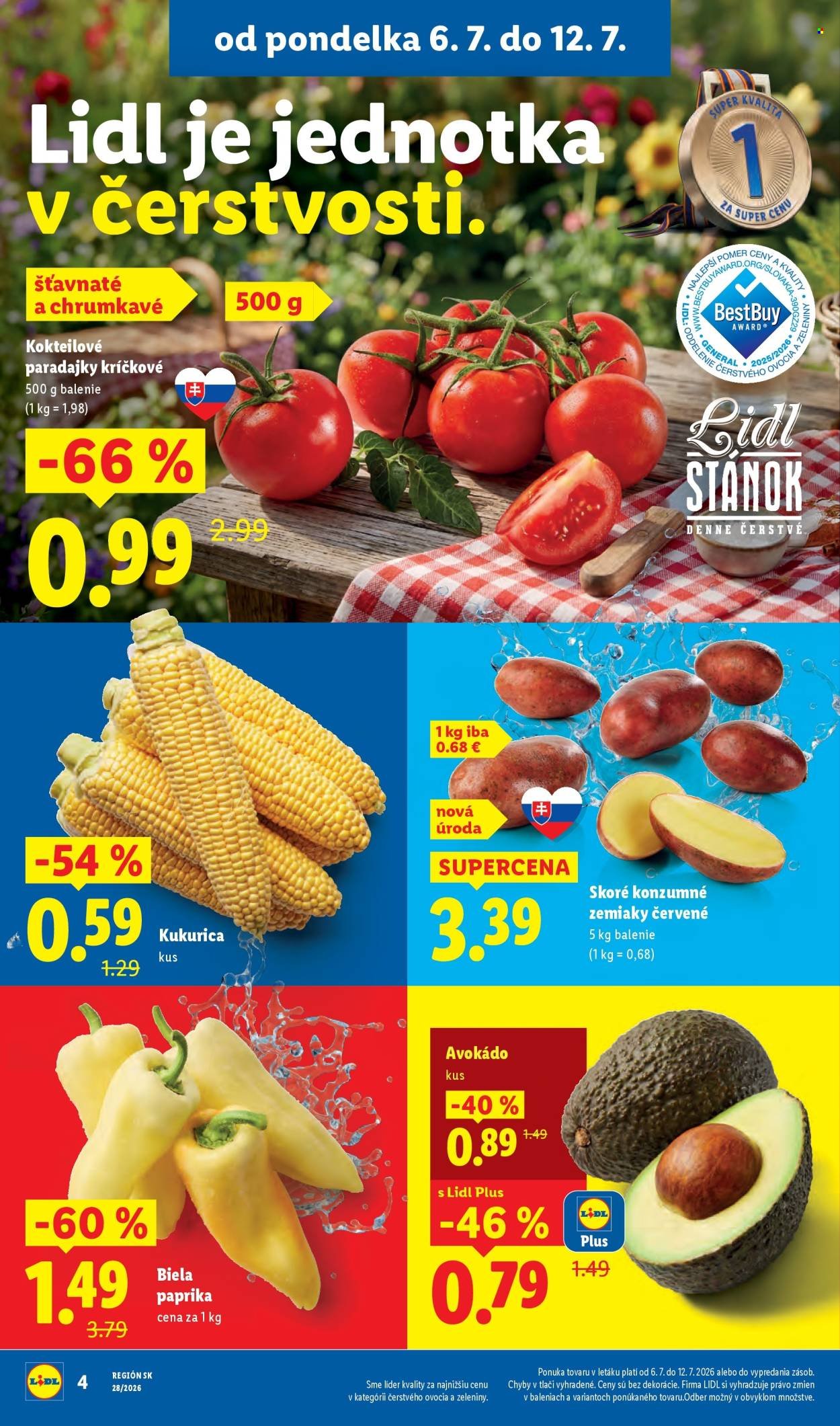 LIDL leták - Od pondelka 6.7.2026