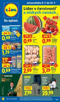 LIDL leták - Od pondelka 6.7.2026