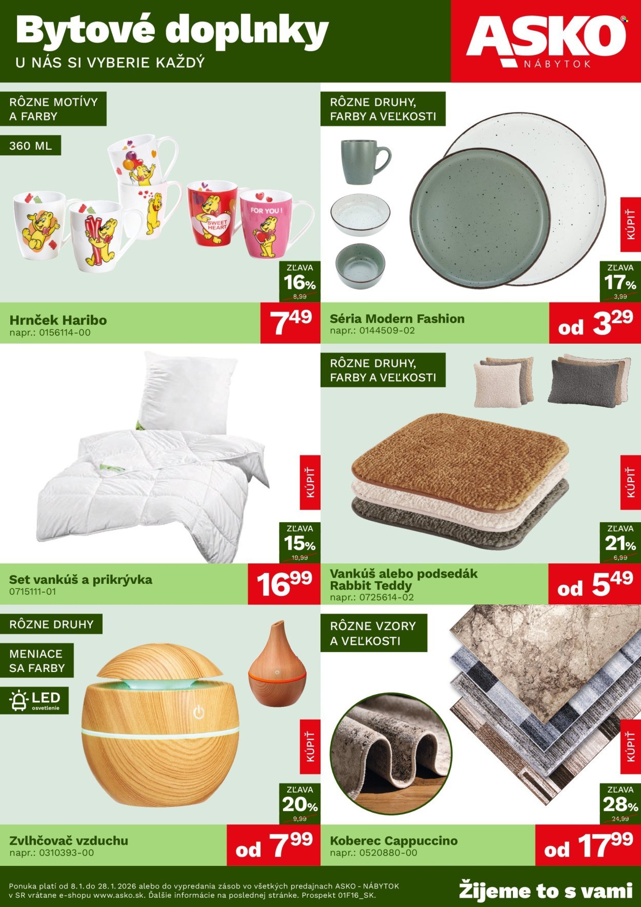 ASKO NÁBYTOK leták - Bytové doplnky za skvelé ceny (2026-01-08 - 2026-01-28) | 1