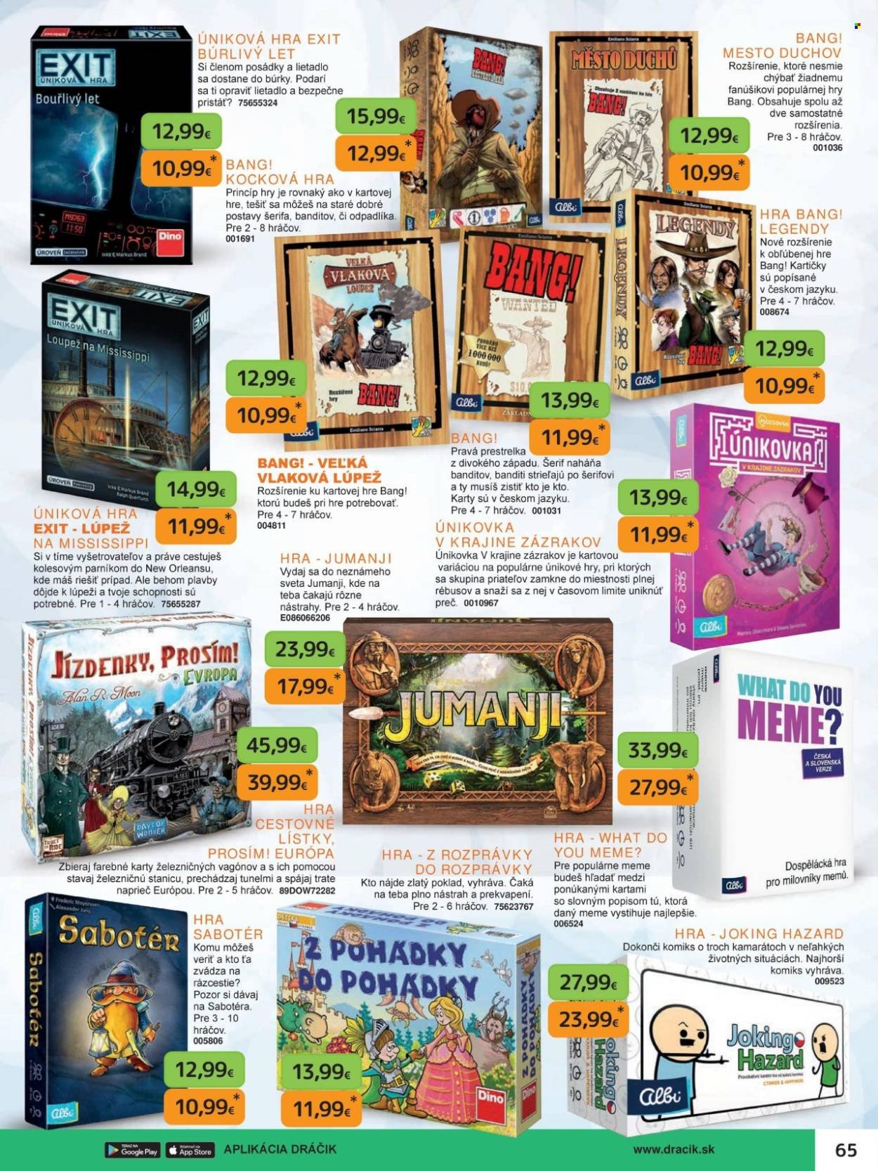 DRÁČIK leták - Od piatka 3.10.2025 (2025-10-03 - 2025-12-31) | 65