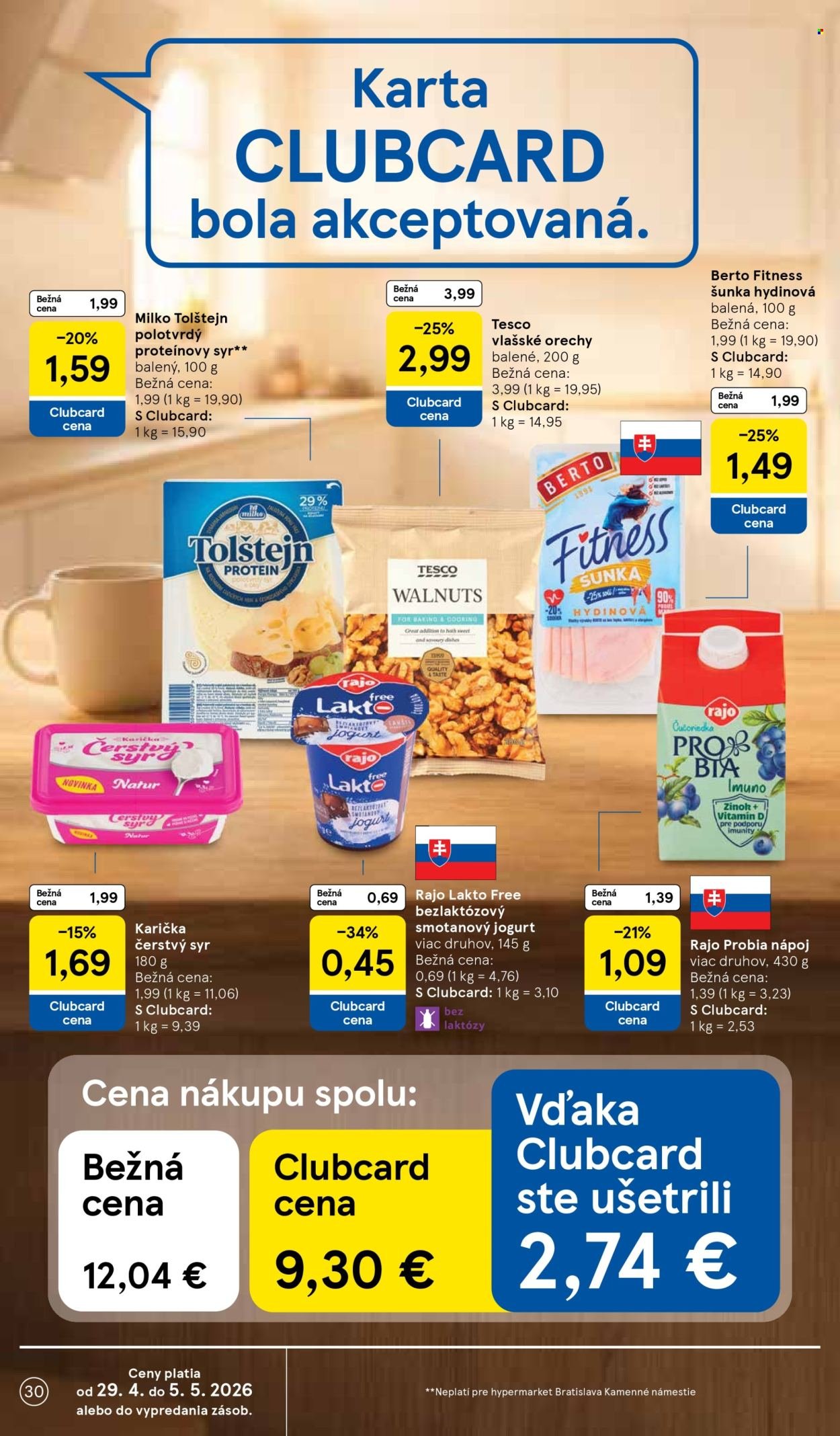 TESCO leták - Od stredy 29.4.2026 (2026-04-29 - 2026-05-05) | 30
