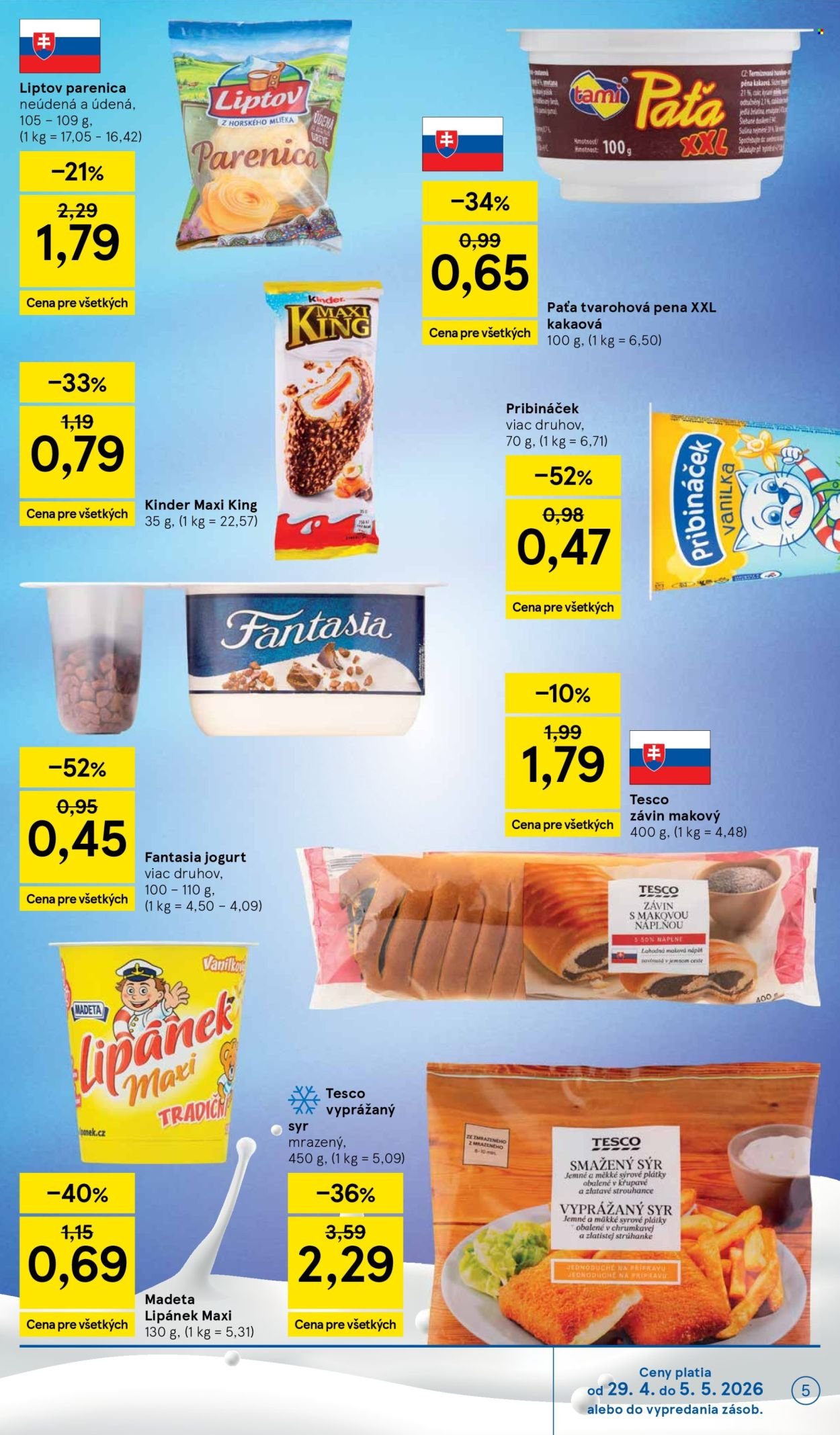 TESCO leták - Od stredy 29.4.2026 (2026-04-29 - 2026-05-05) | 5