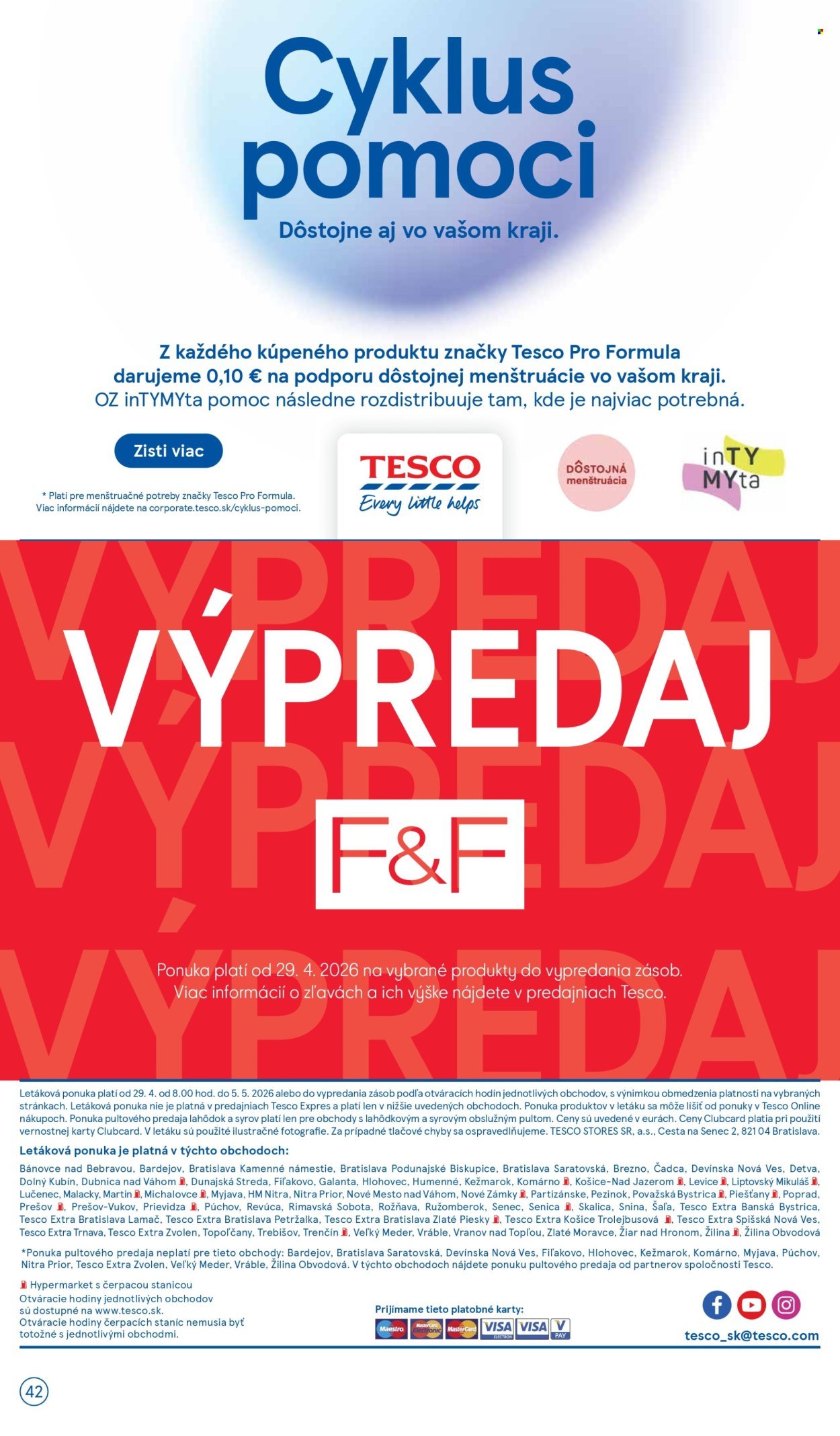 TESCO leták - Od stredy 29.4.2026 (2026-04-29 - 2026-05-05) | 42