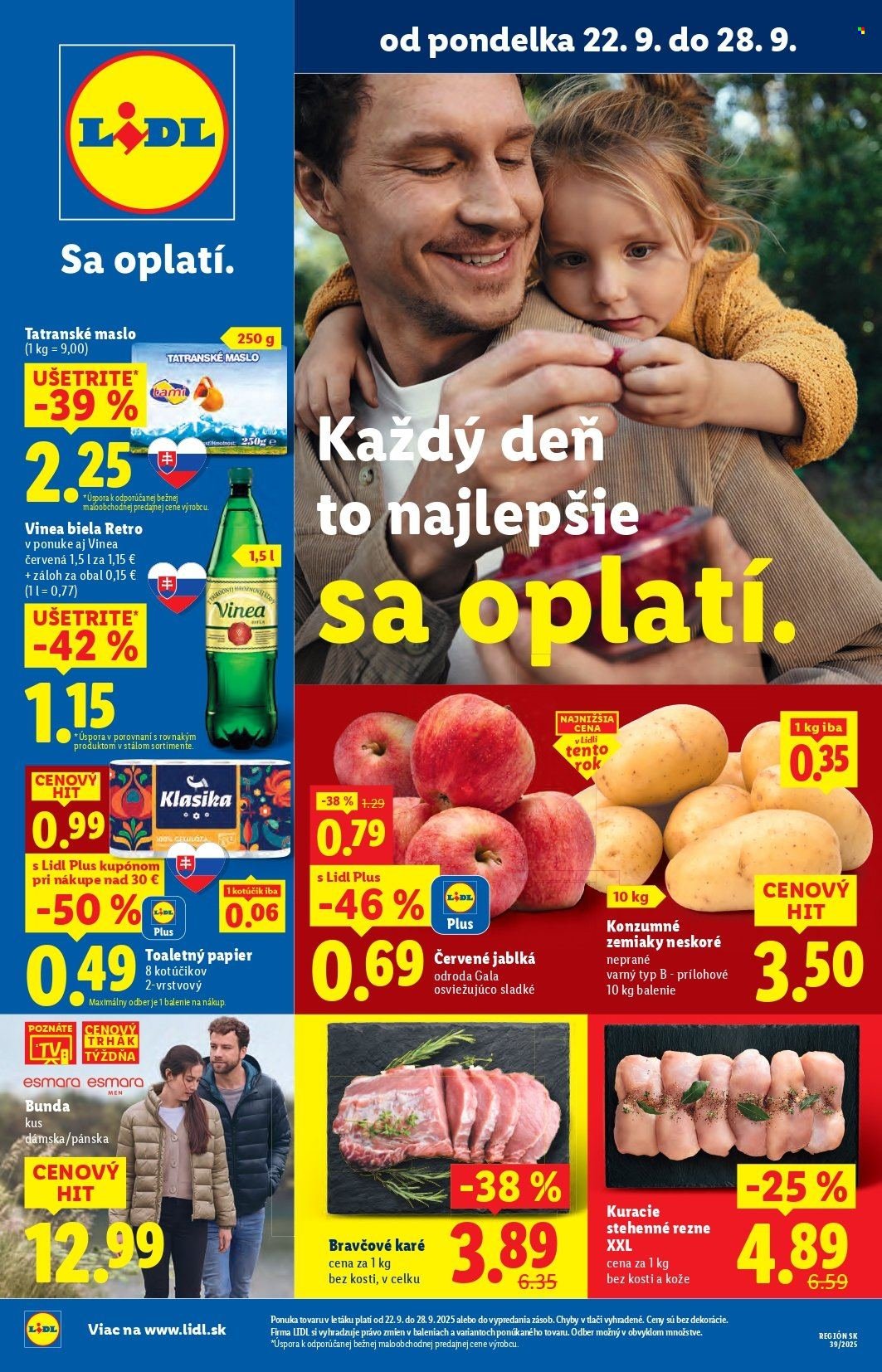LIDL leták - Od pondelka 22.9.2025 (2025-09-22 - 2025-09-28) | 1