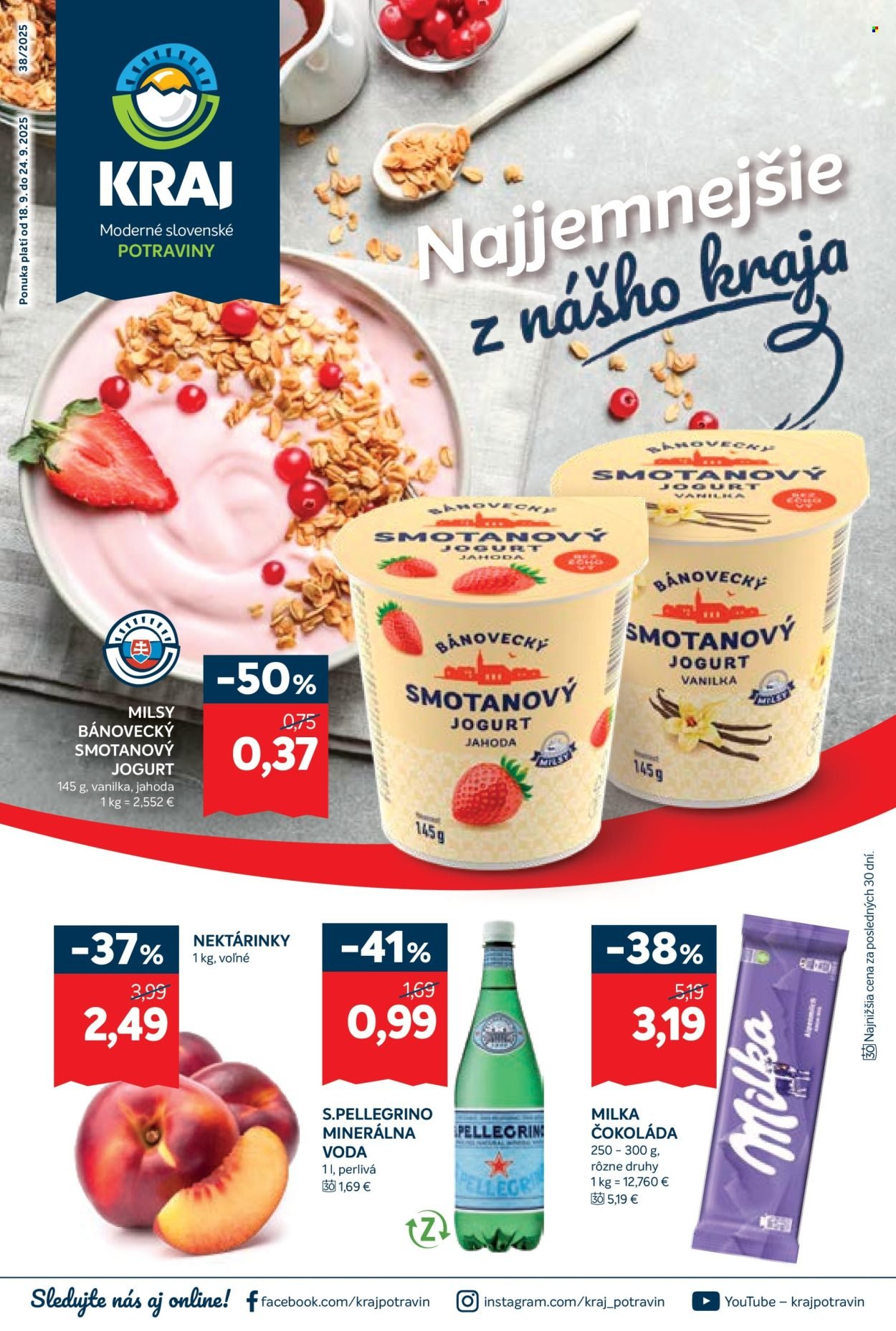 KRAJ leták - Od štvrtka 18.9.2025 (2025-09-18 - 2025-09-24) | 1