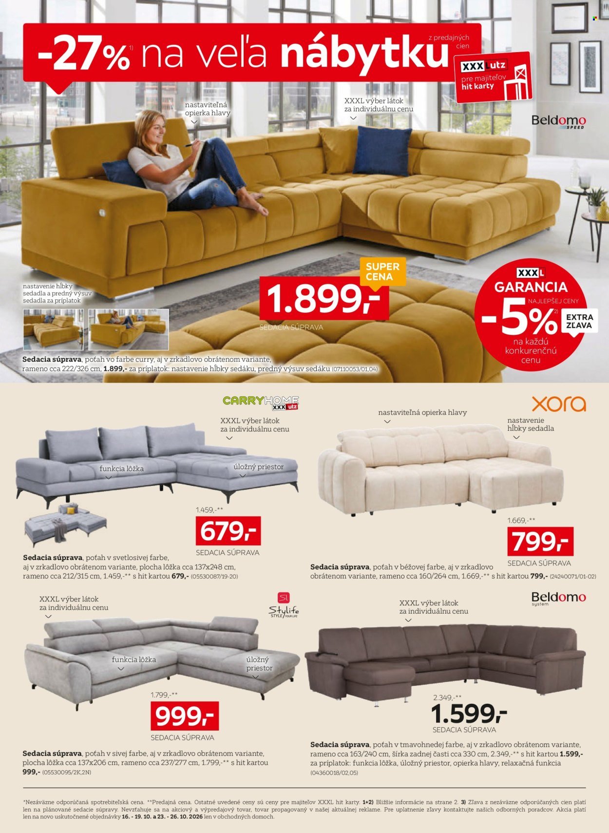 XXXLUTZ leták - Zľava 27 % takmer na všetko