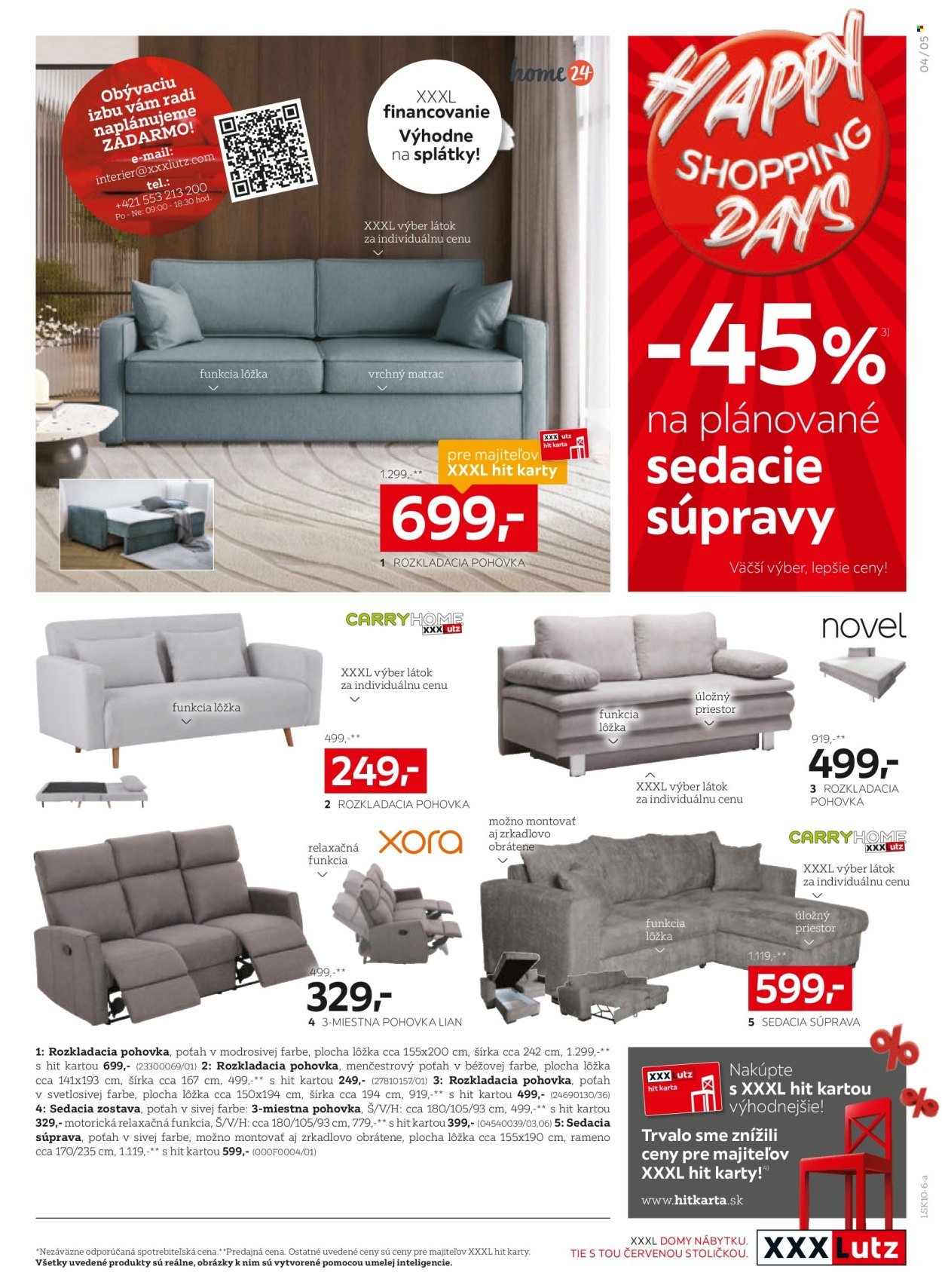 XXXLUTZ leták - Zľava 27 % takmer na všetko