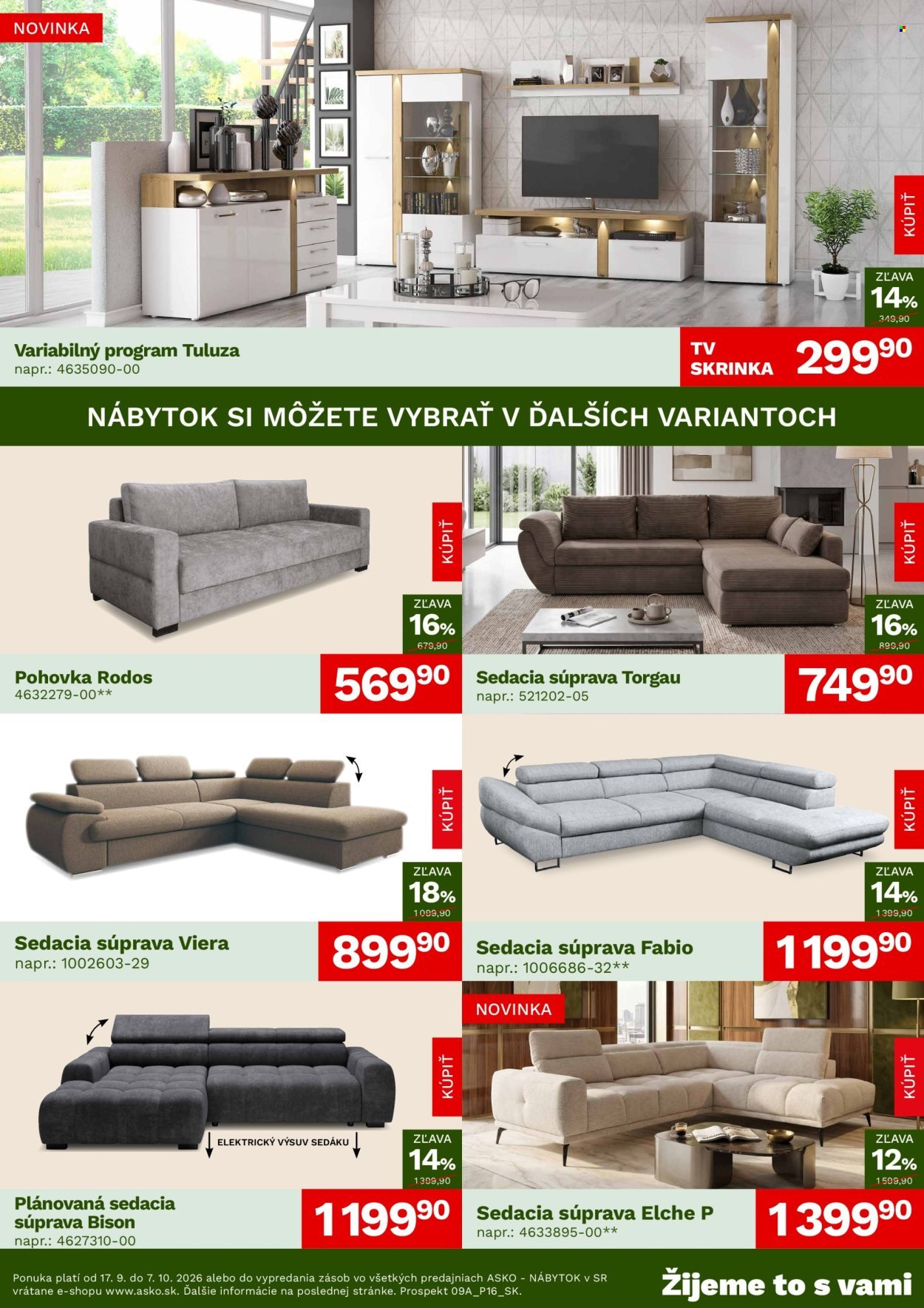 ASKO NÁBYTOK leták - Akciová ponuka