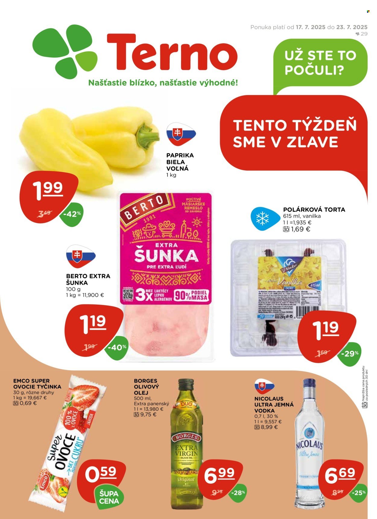 TERNO leták - Od štvrtka 17.7.2025 (2025-07-17 - 2025-07-23) | 1