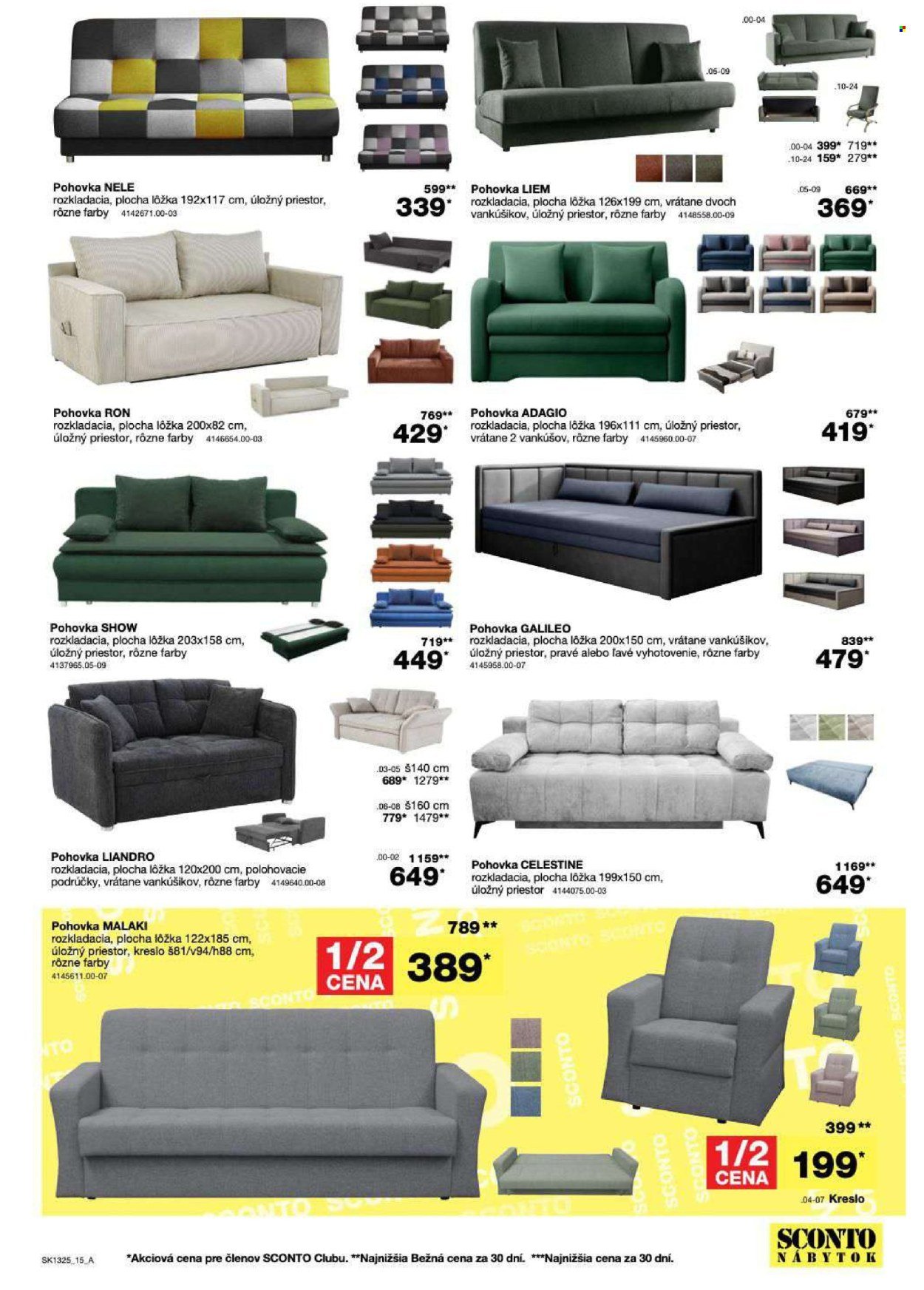 SCONTO NÁBYTOK leták - Aktuálny leták (2025-10-15 - 2025-10-26) | 15