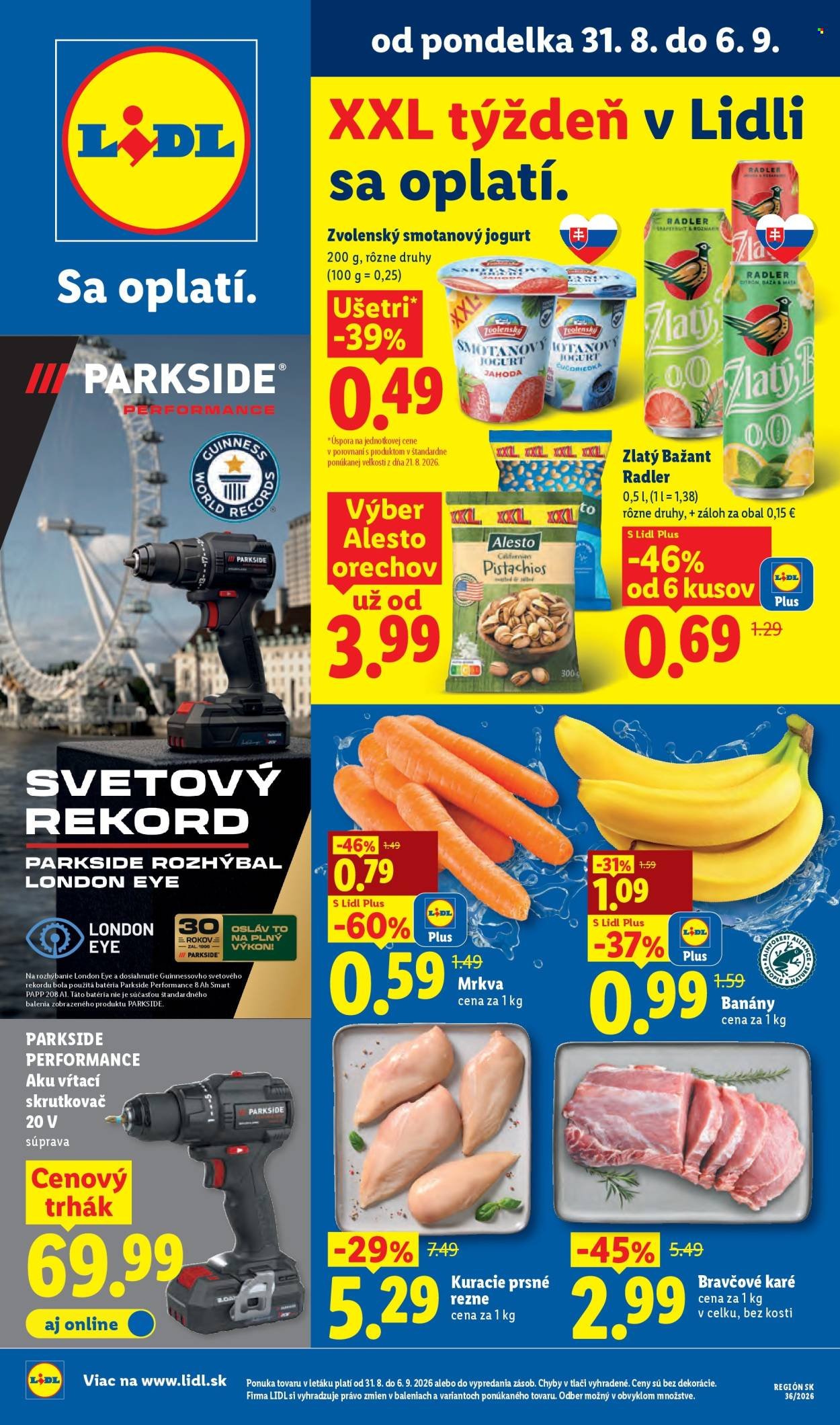 LIDL leták - Od pondelka 31.8.2026
