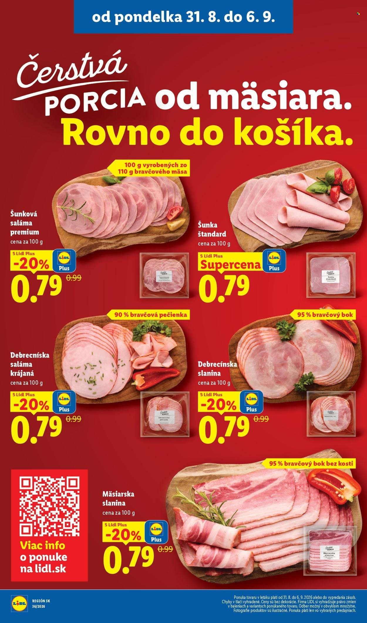LIDL leták - Od pondelka 31.8.2026