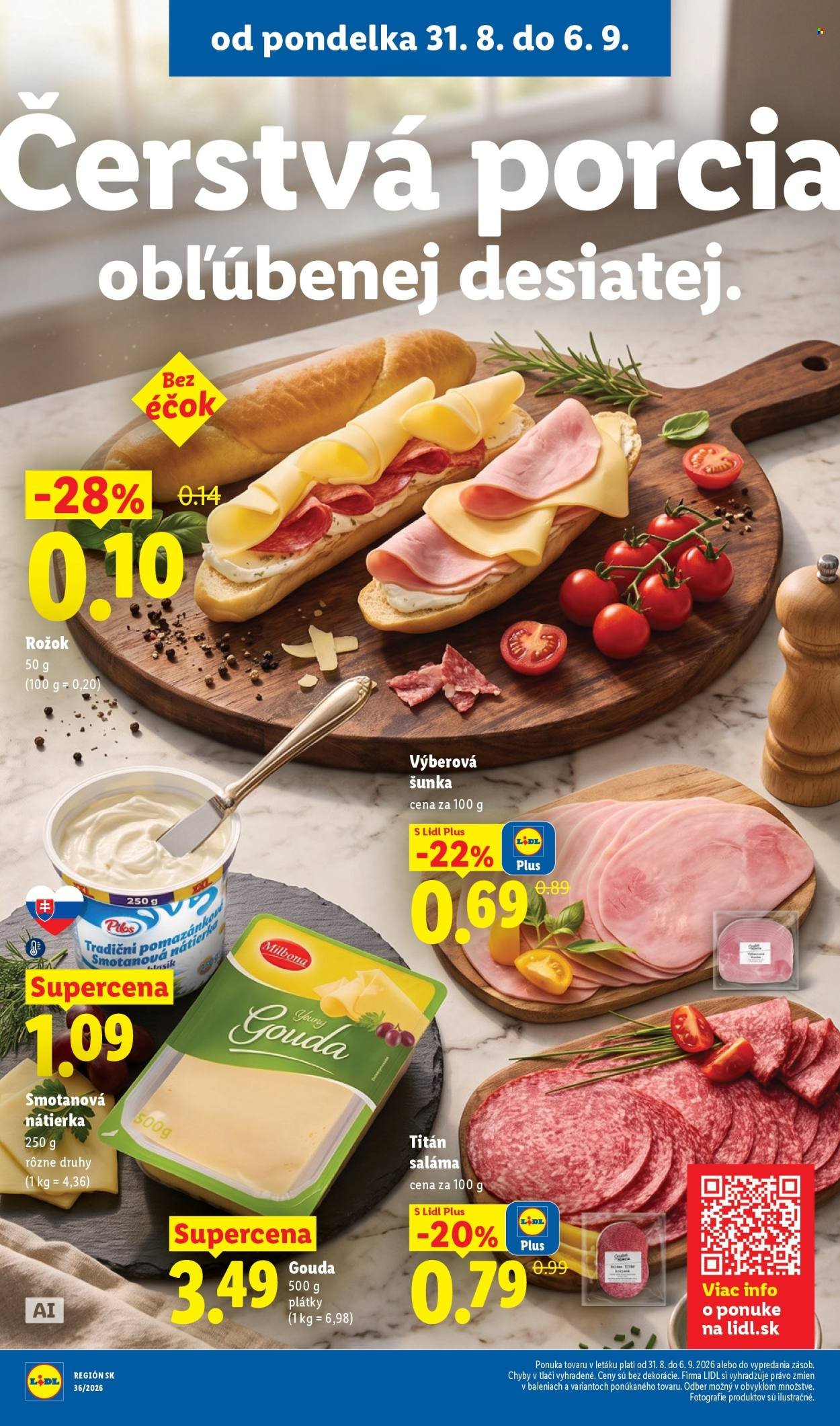 LIDL leták - Od pondelka 31.8.2026