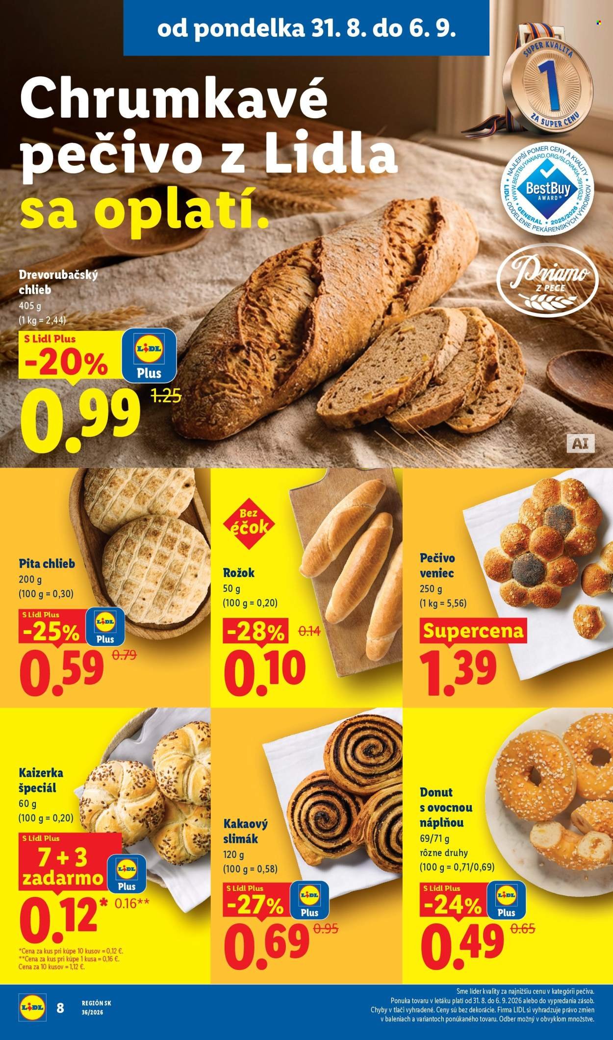 LIDL leták - Od pondelka 31.8.2026