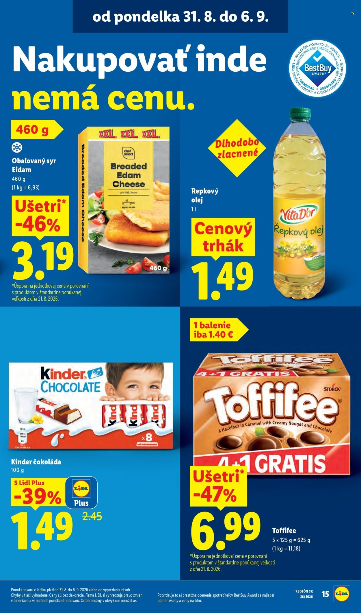 LIDL leták - Od pondelka 31.8.2026