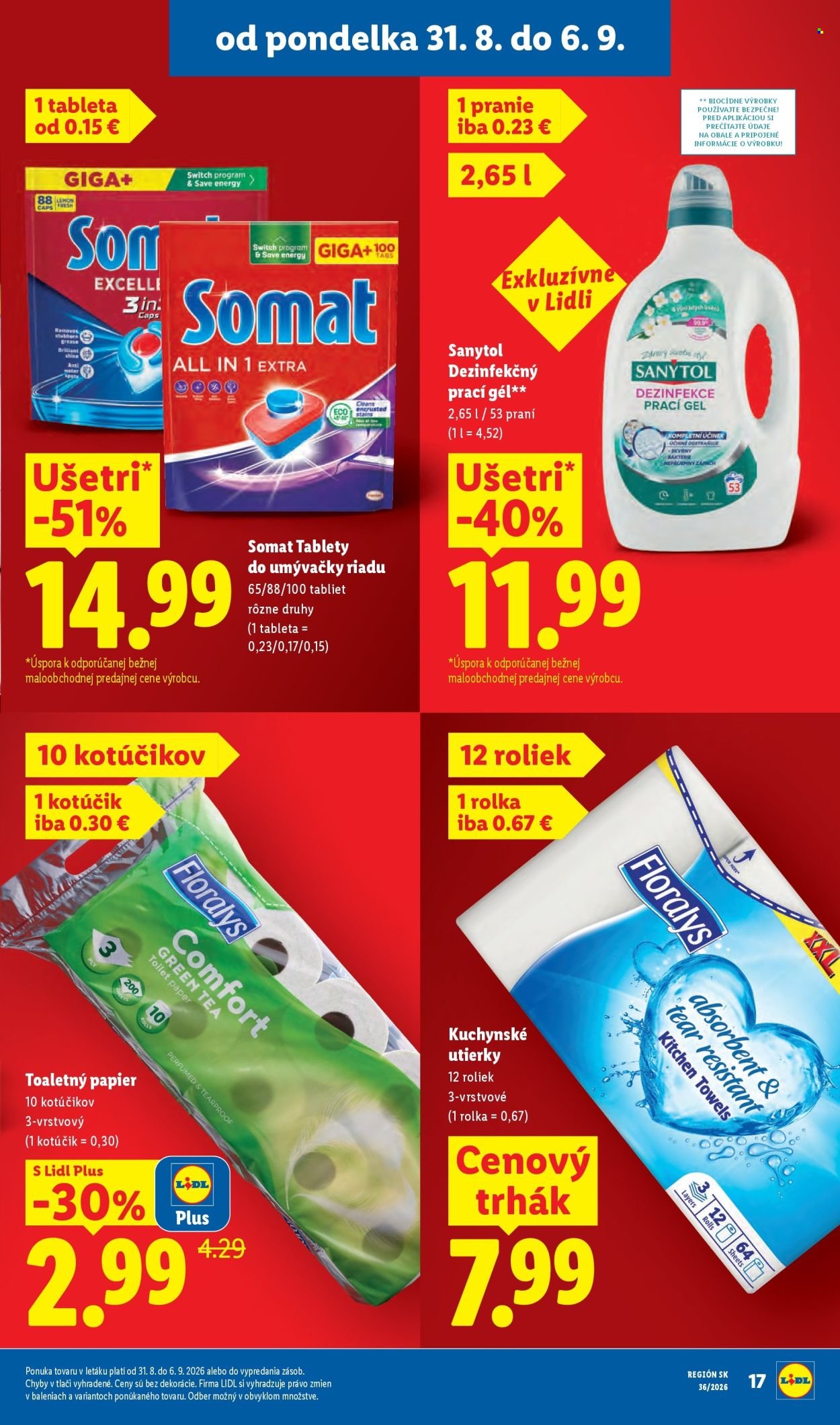 LIDL leták - Od pondelka 31.8.2026