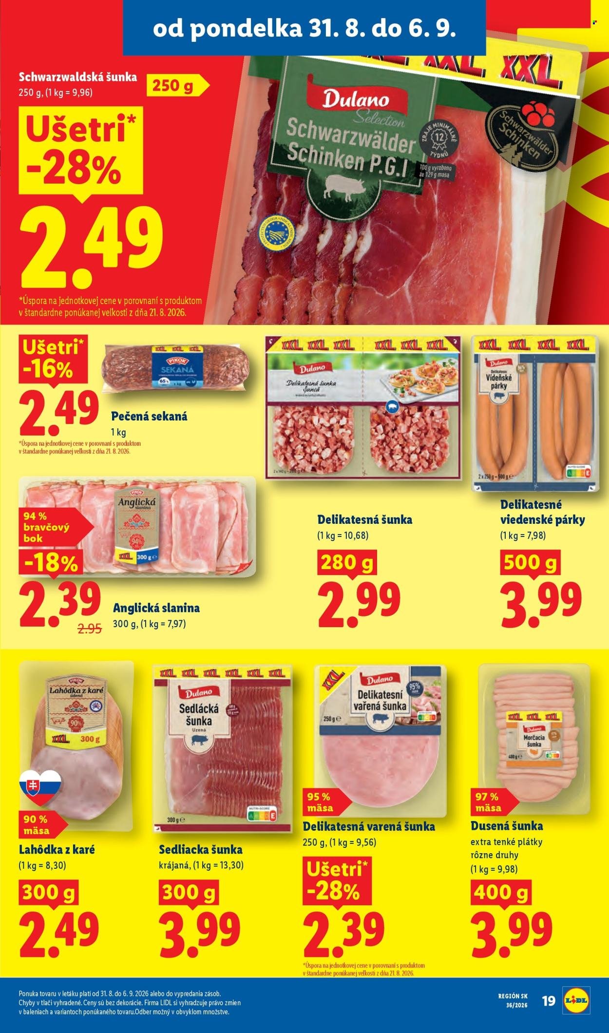 LIDL leták - Od pondelka 31.8.2026