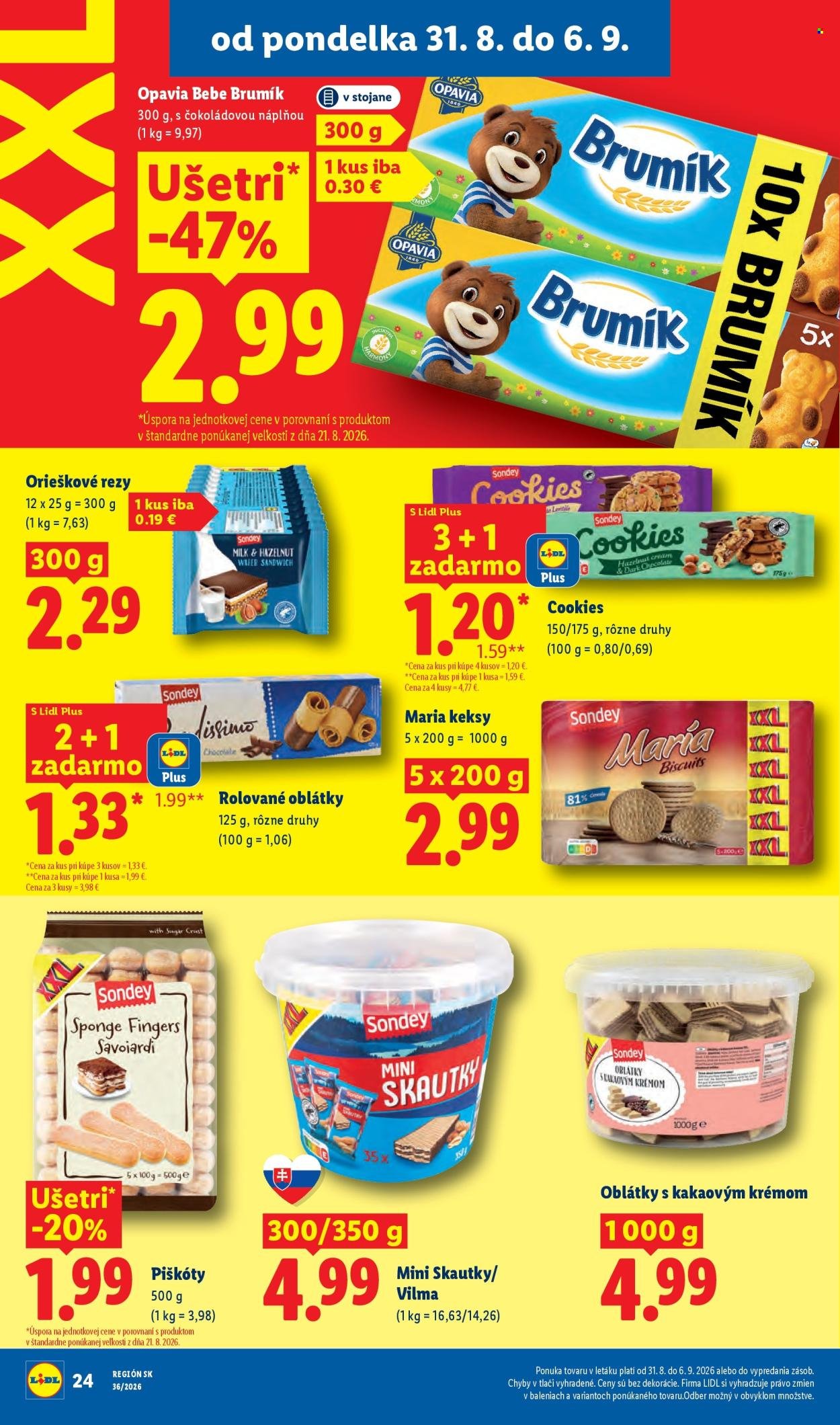 LIDL leták - Od pondelka 31.8.2026