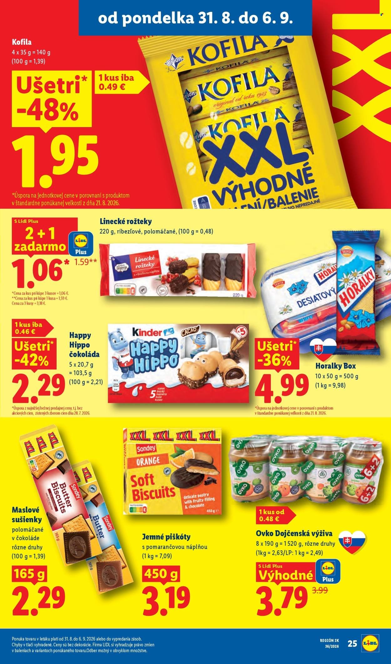 LIDL leták - Od pondelka 31.8.2026