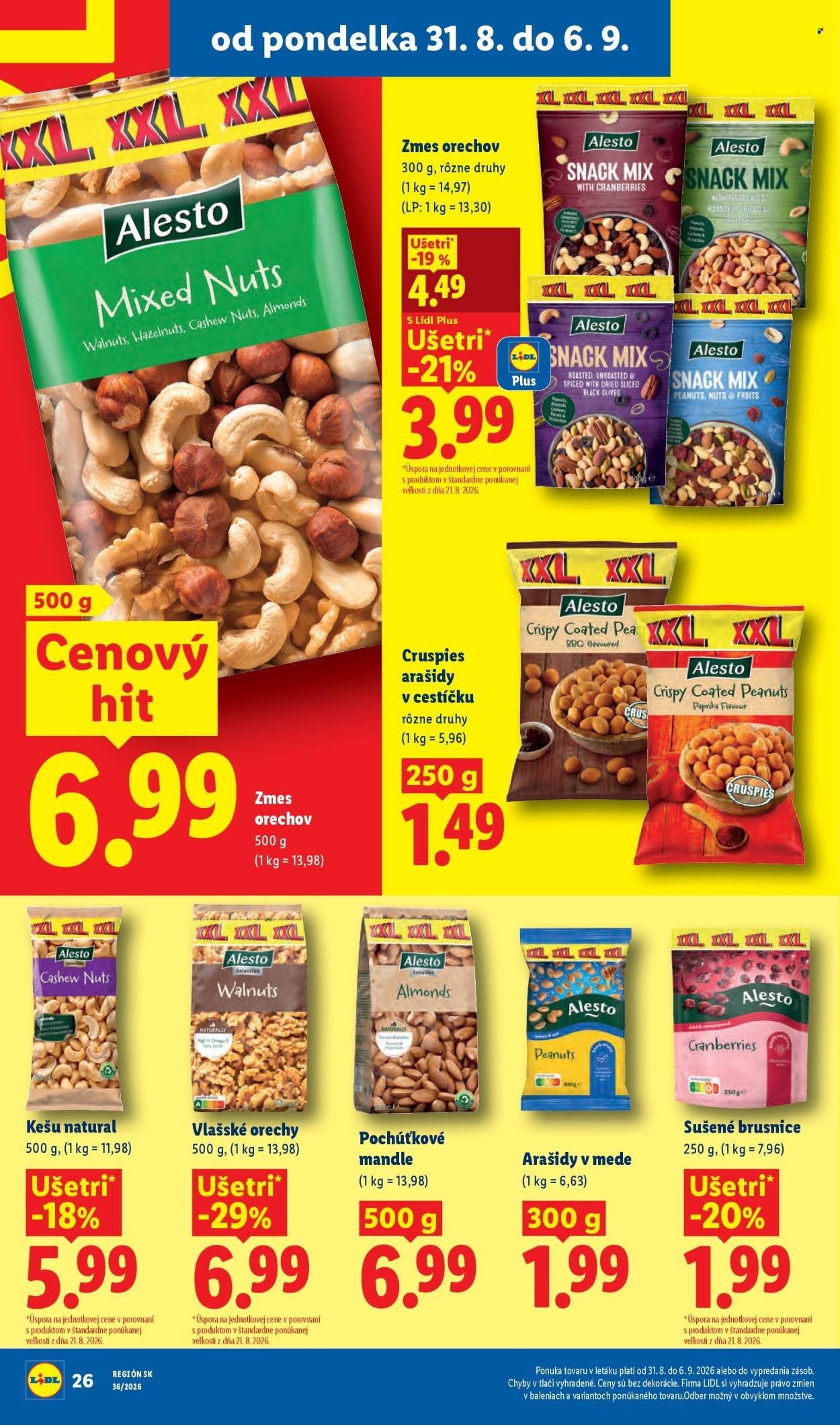 LIDL leták - Od pondelka 31.8.2026