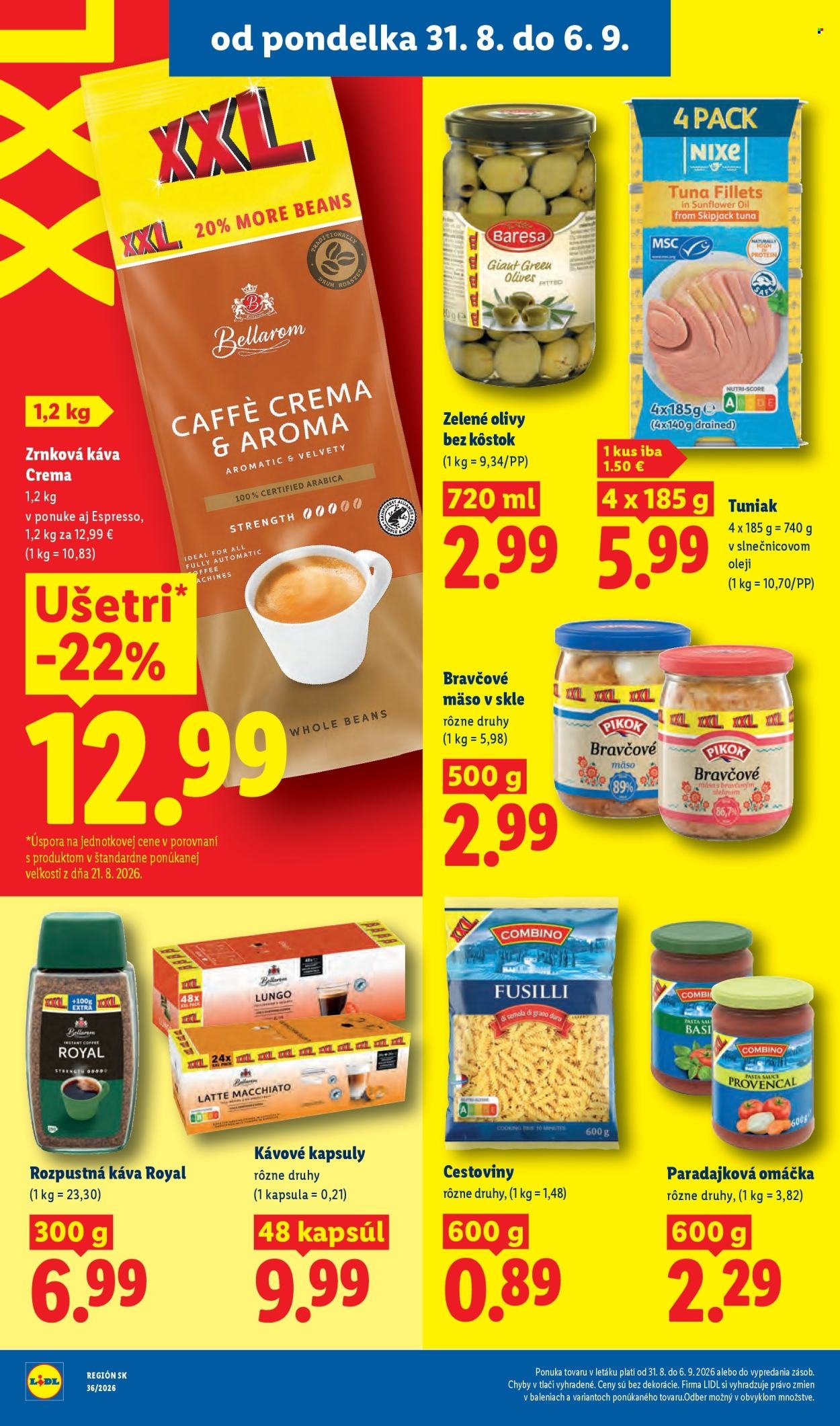 LIDL leták - Od pondelka 31.8.2026