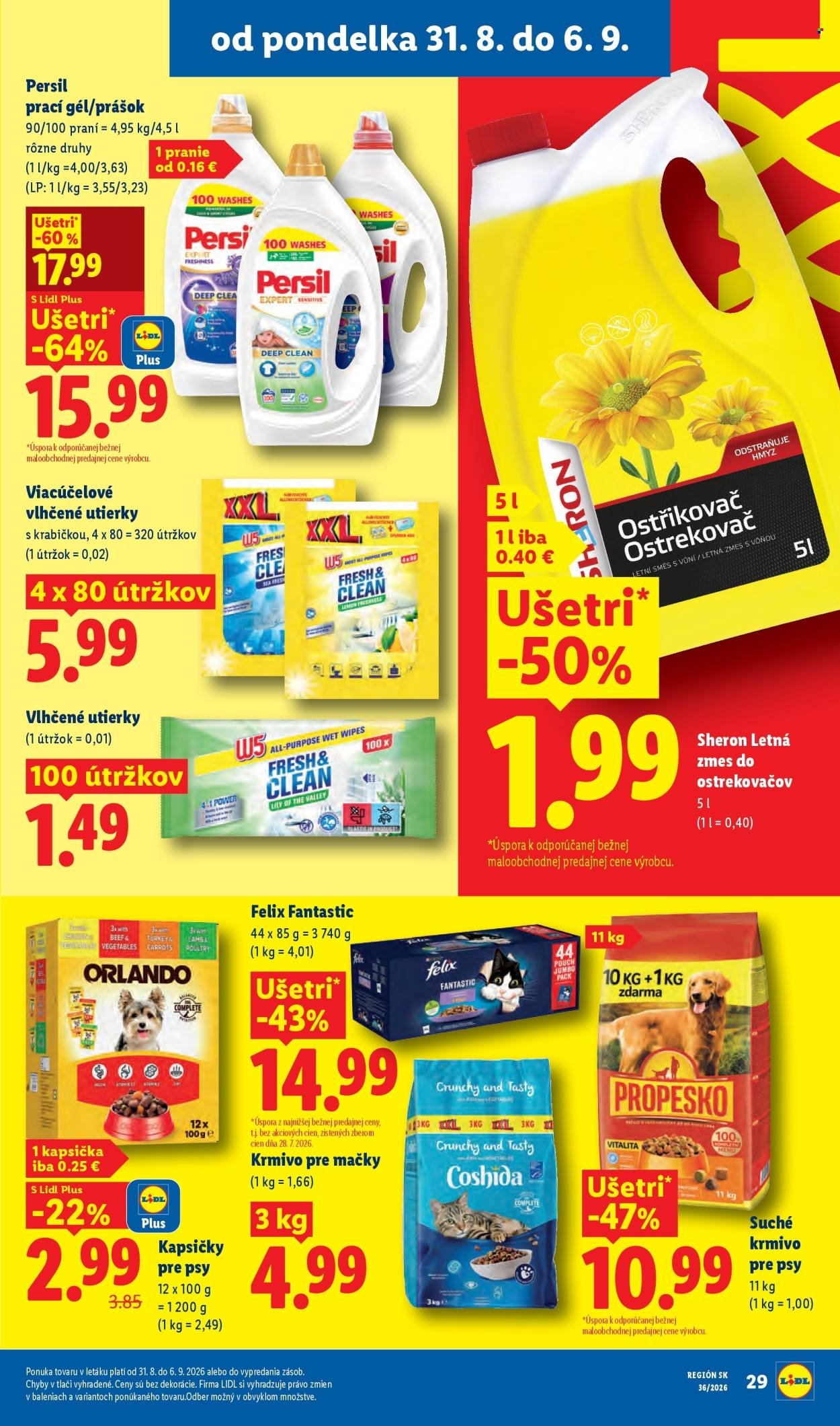 LIDL leták - Od pondelka 31.8.2026