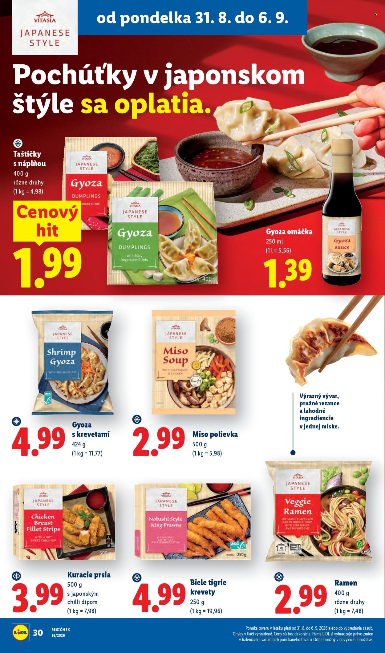 LIDL leták - Od pondelka 31.8.2026