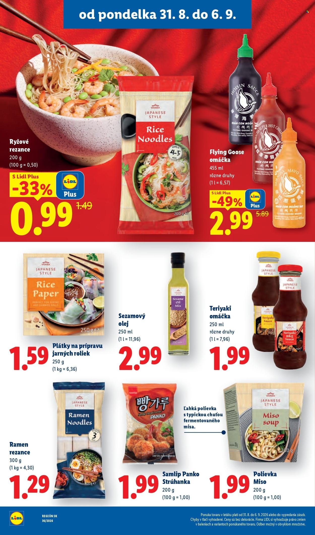 LIDL leták - Od pondelka 31.8.2026