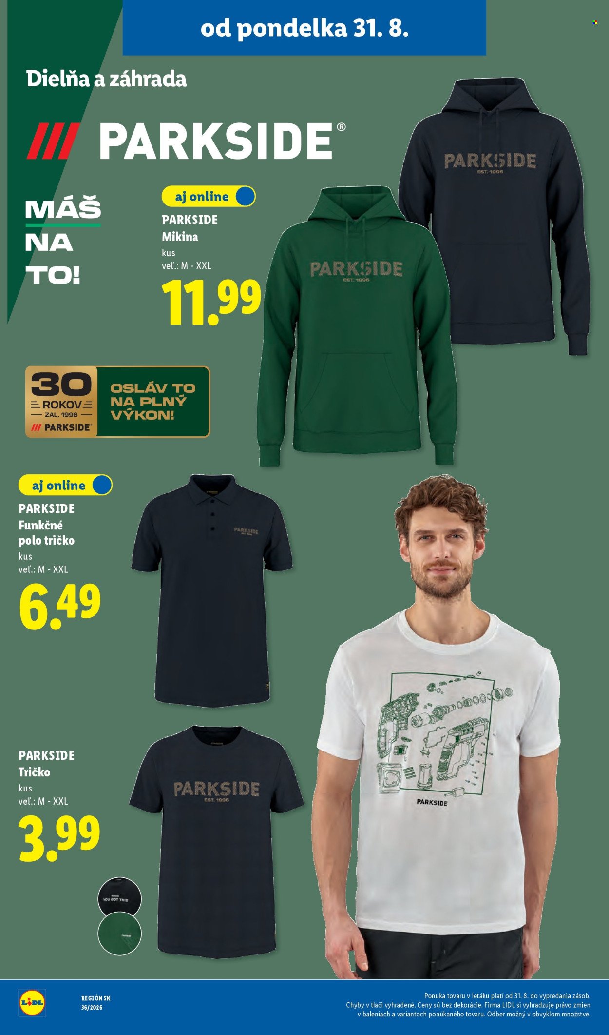 LIDL leták - Od pondelka 31.8.2026