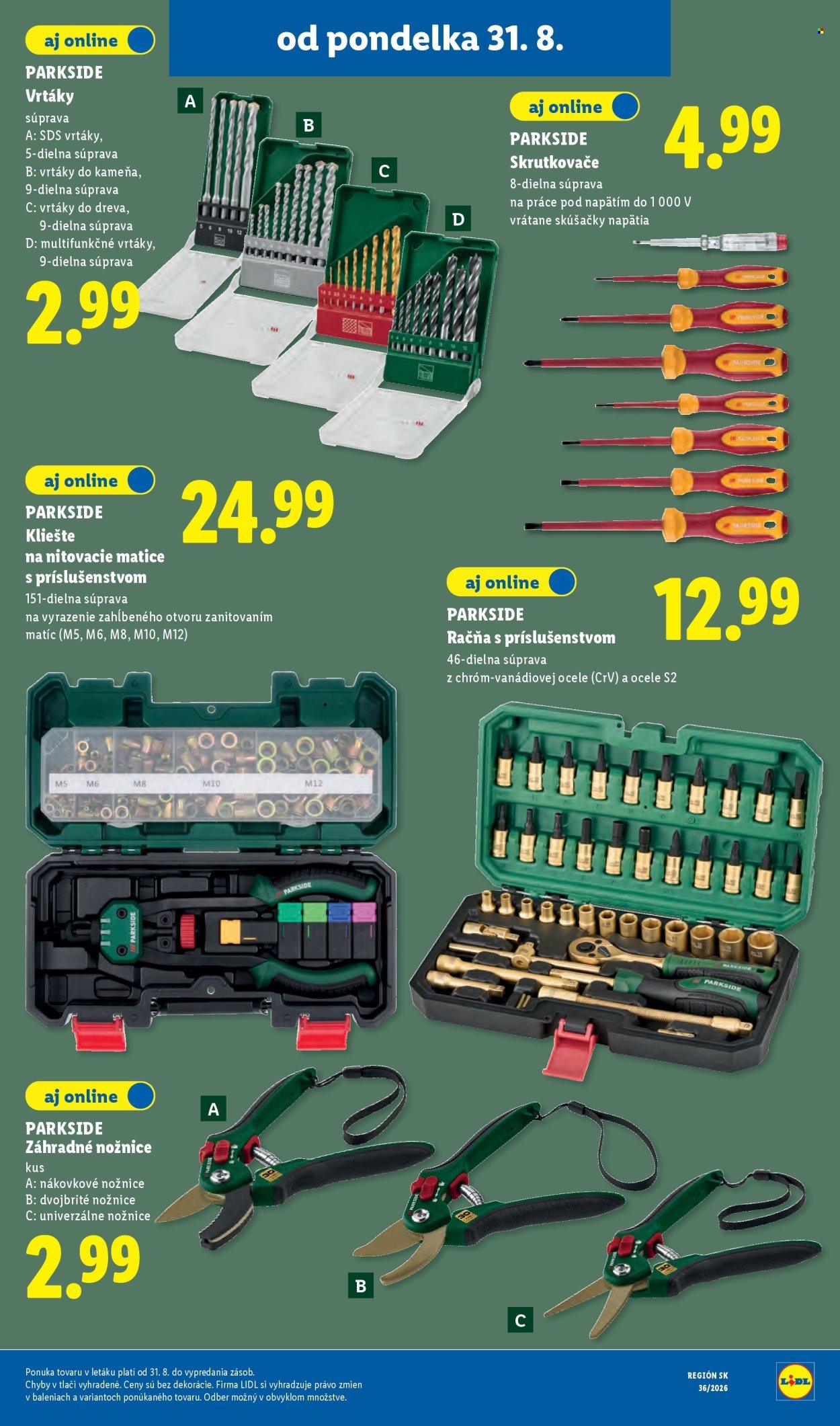 LIDL leták - Od pondelka 31.8.2026