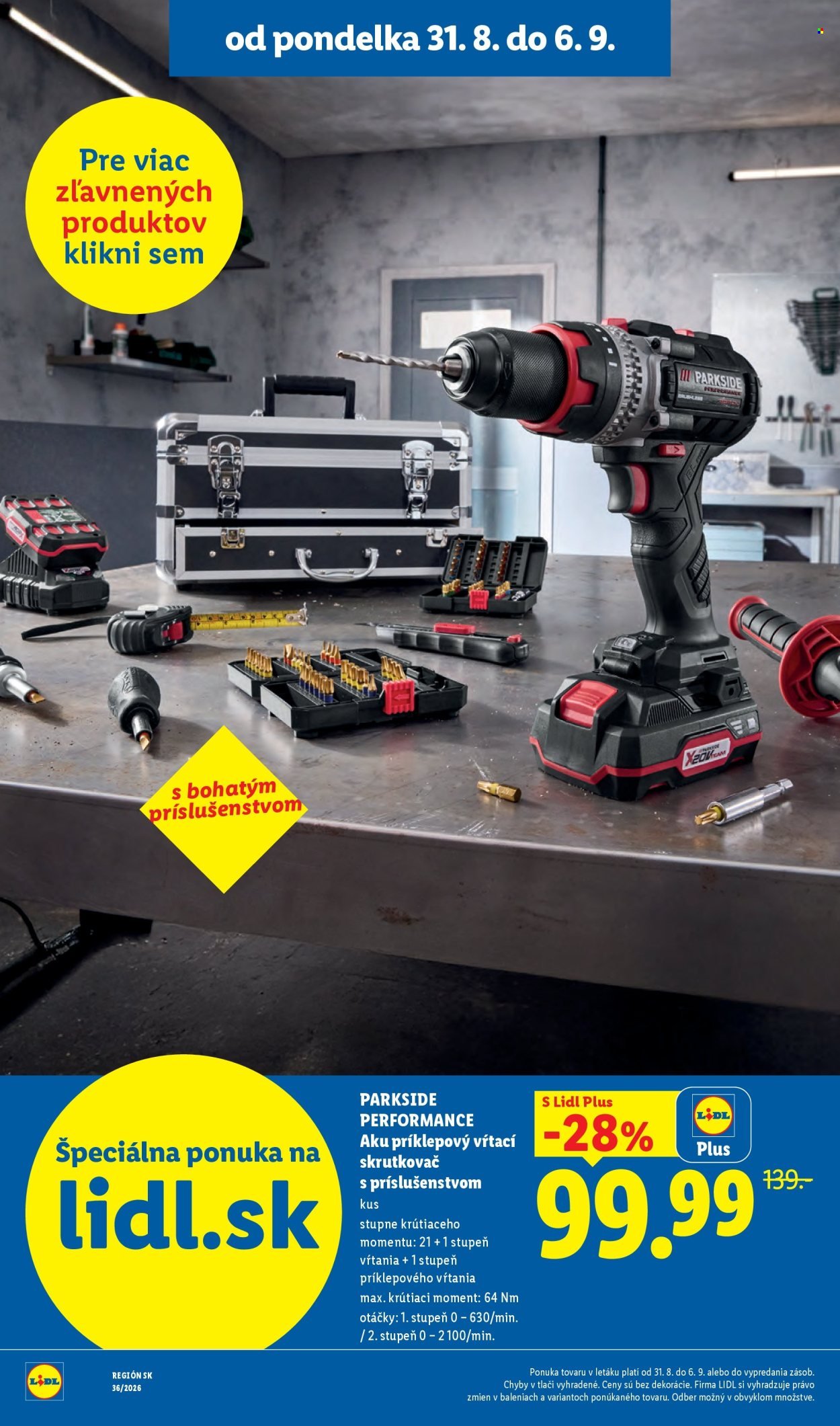LIDL leták - Od pondelka 31.8.2026
