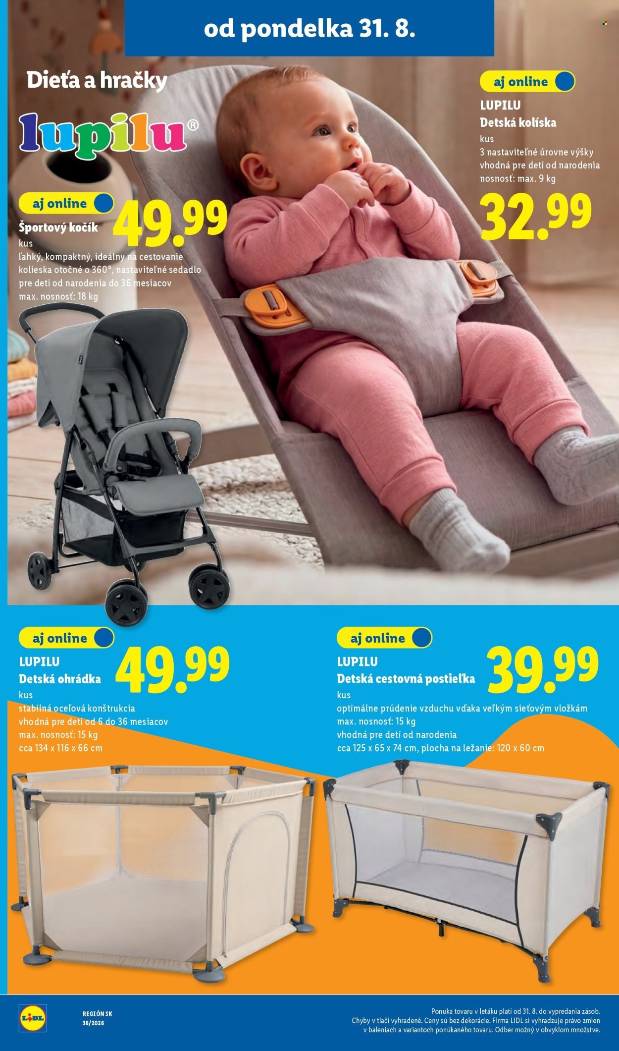 LIDL leták - Od pondelka 31.8.2026