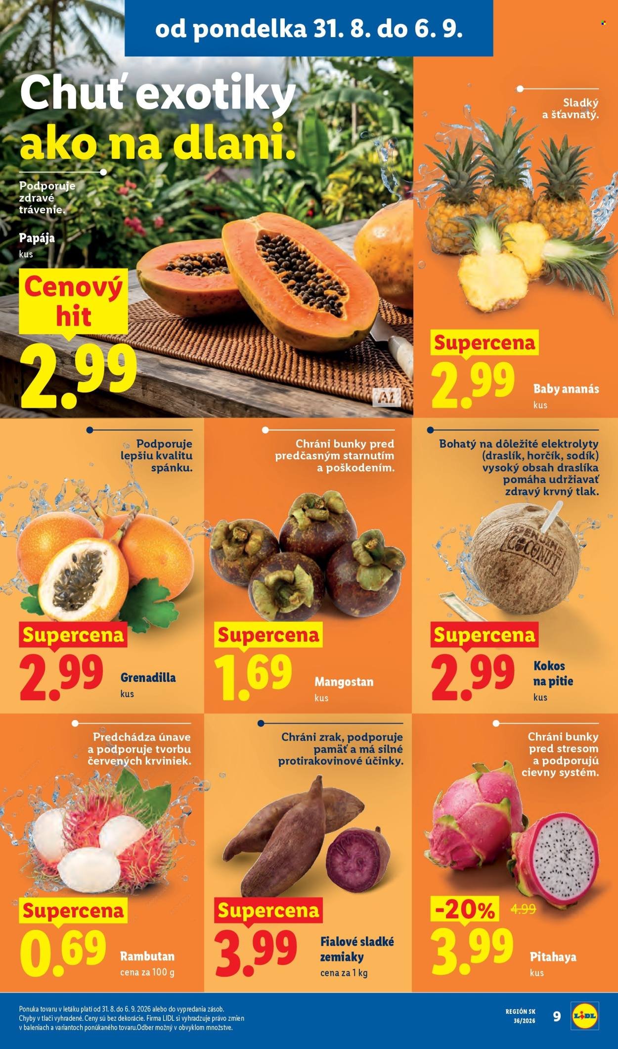 LIDL leták - Od pondelka 31.8.2026