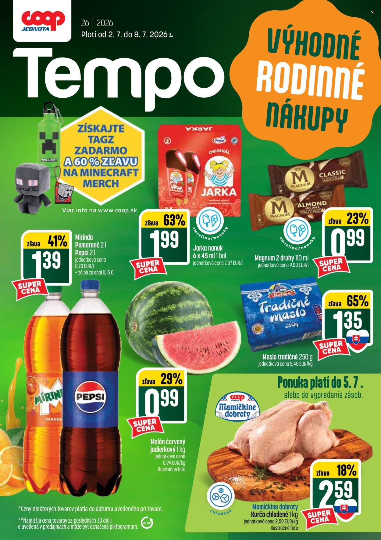 COOP JEDNOTA leták - Od štvrtka 2.7.2026