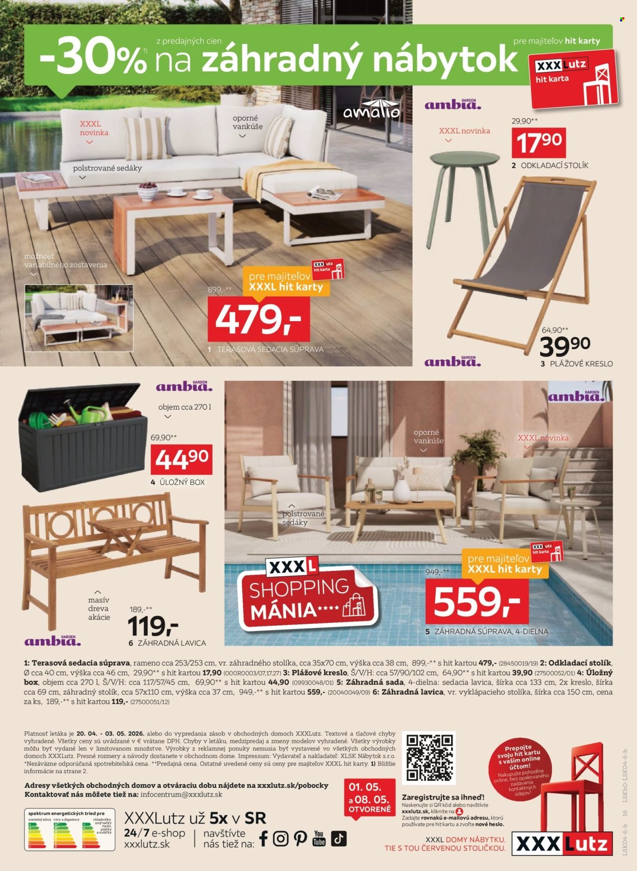XXXLUTZ leták - Zľava 30 % takmer na všetko (2026-04-20 - 2026-05-03) | 16