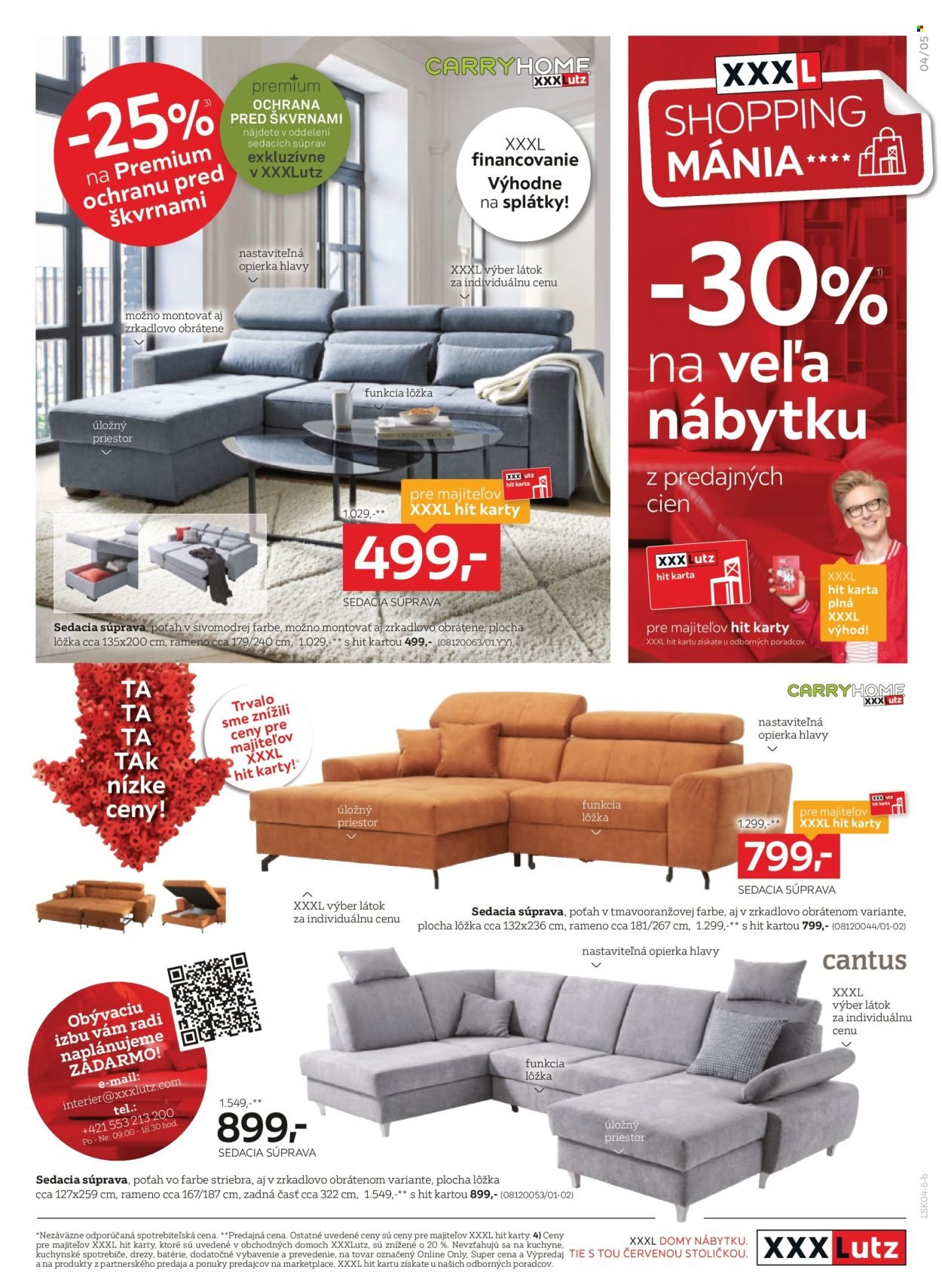 XXXLUTZ leták - Zľava 30 % takmer na všetko (2026-04-20 - 2026-05-03) | 5