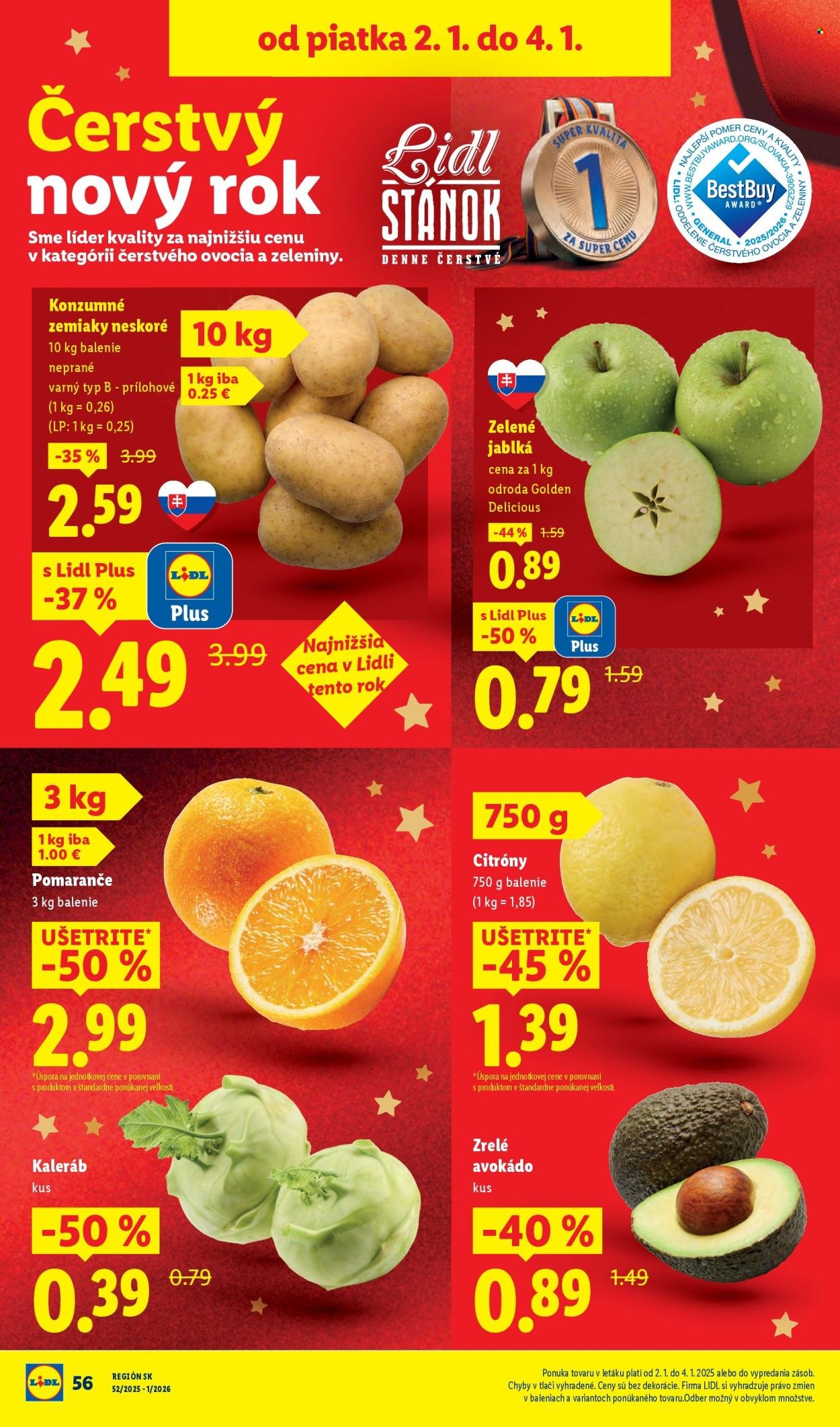 LIDL leták - Od piatka 2.1.2026 (2026-01-02 - 2026-01-04) | 4