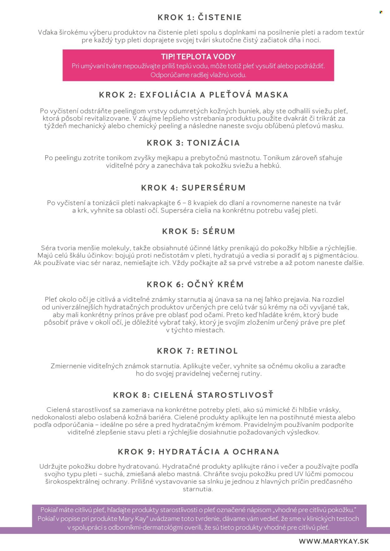 MARY KAY leták - Sprievodca starostlivosťou o pleť (2026-04-25) | 17