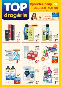 TOP DROGÉRIA leták - Od pondelka 5.10.2026