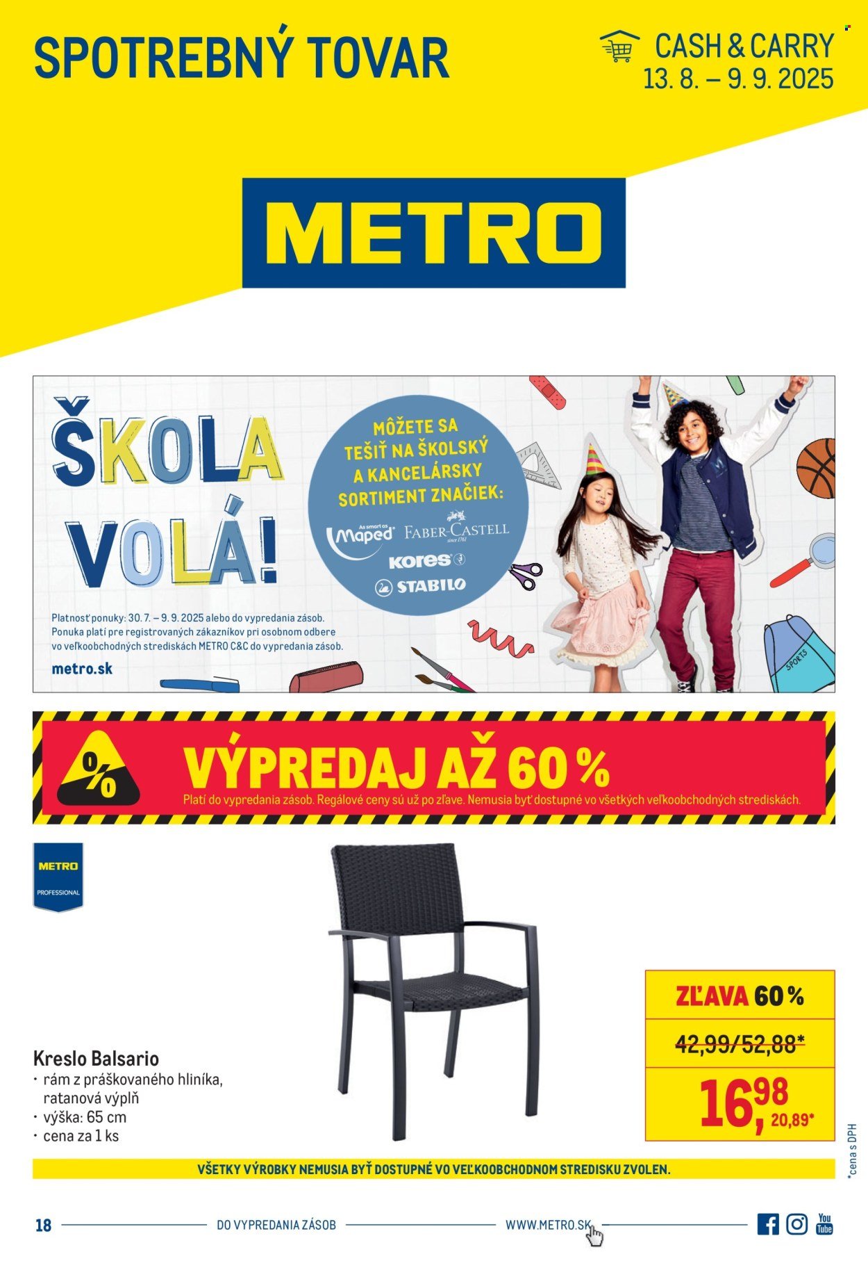 METRO leták - Spotrebný tovar (2025-08-13 - 2025-09-09) | 1