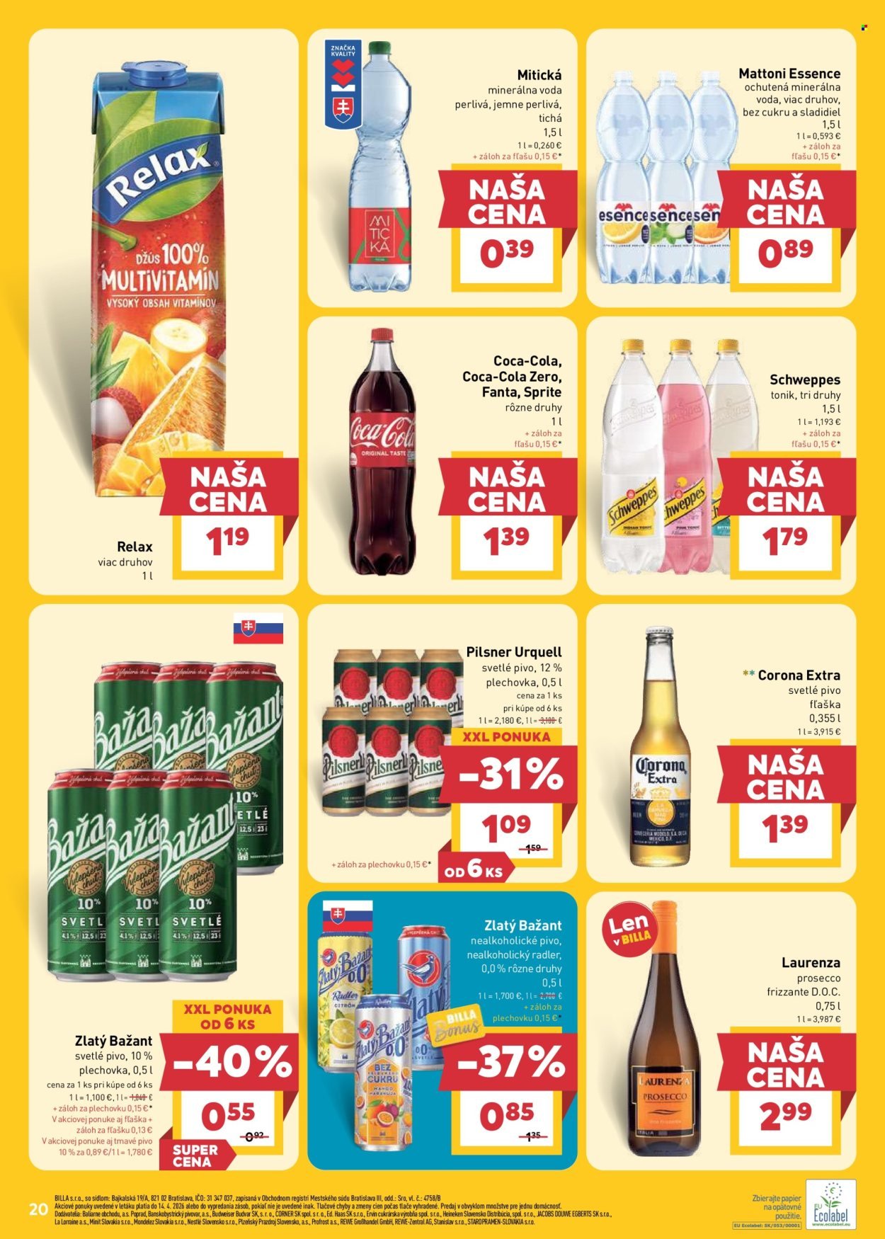 BILLA leták - Od stredy 15.4.2026 (2026-04-15 - 2026-04-21) | 20