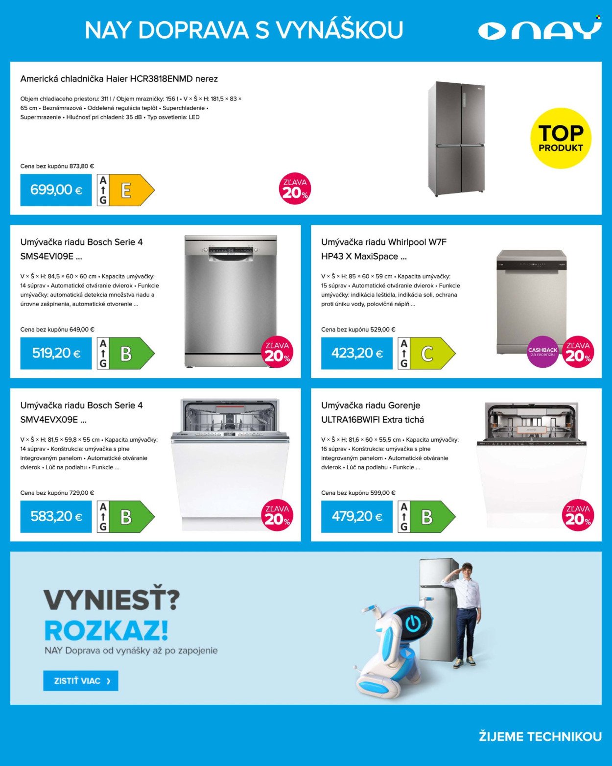 NAY ELEKTRODOM leták - Od pondelka 21.9.2026
