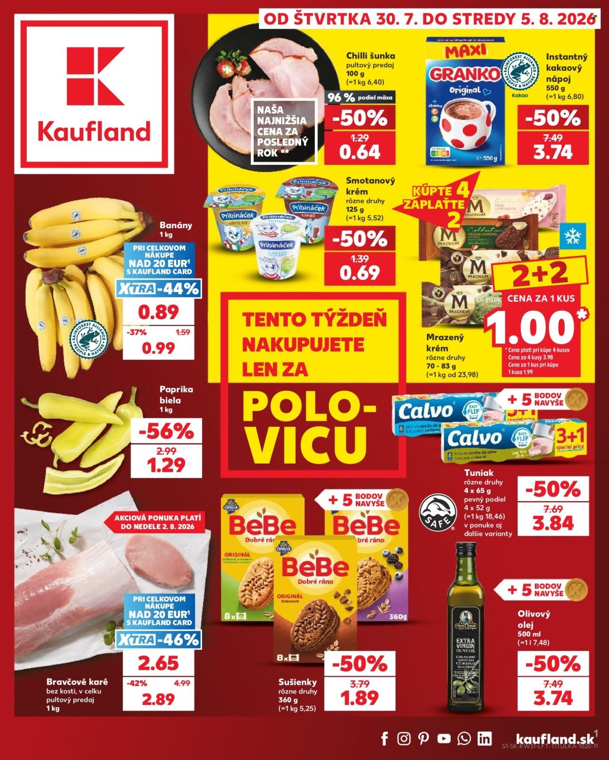 KAUFLAND leták - Od štvrtka 30.7.2026